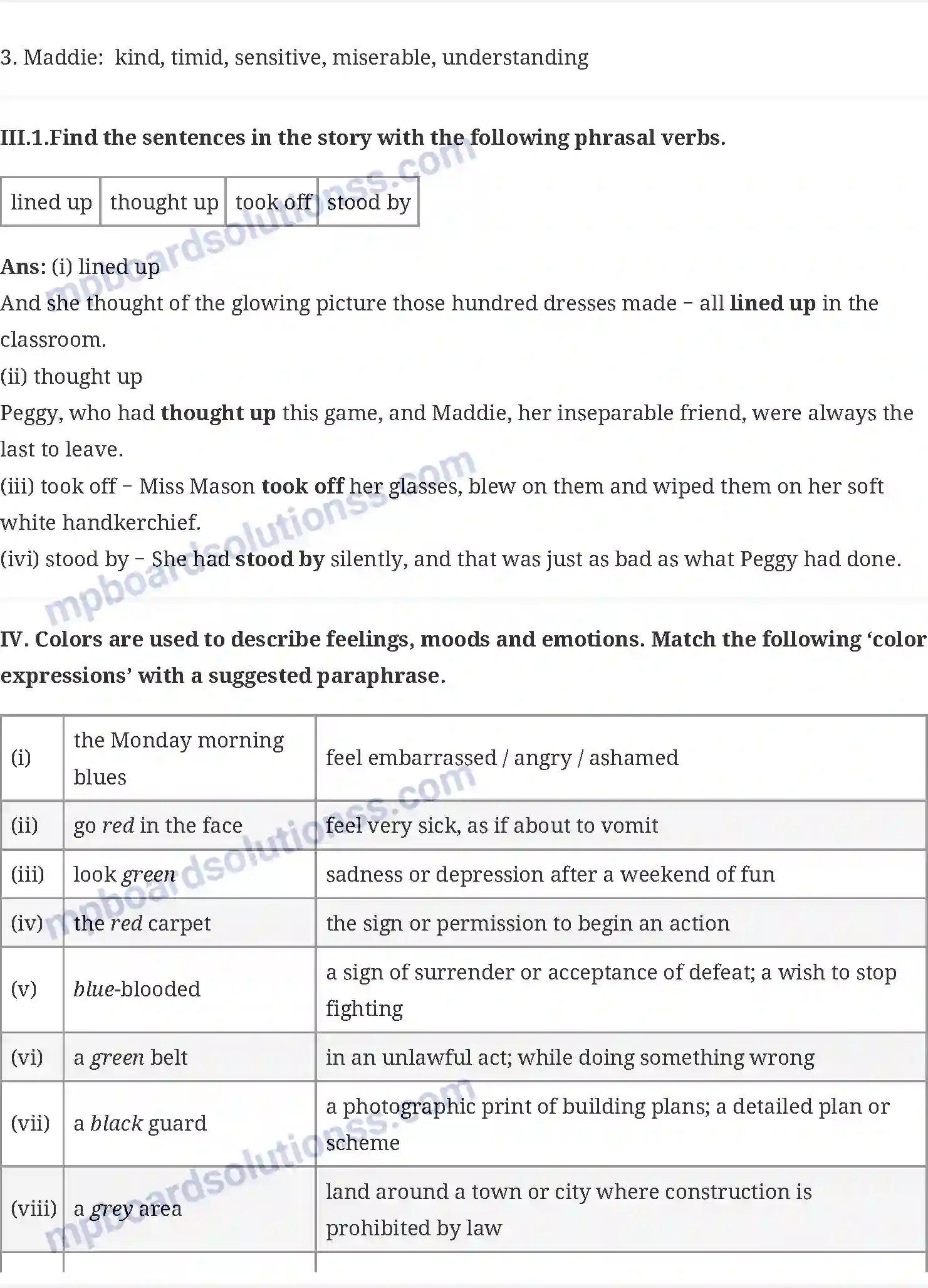 MP Board Book for Class 10 English The Hundred Dressess - 2 Image 7
