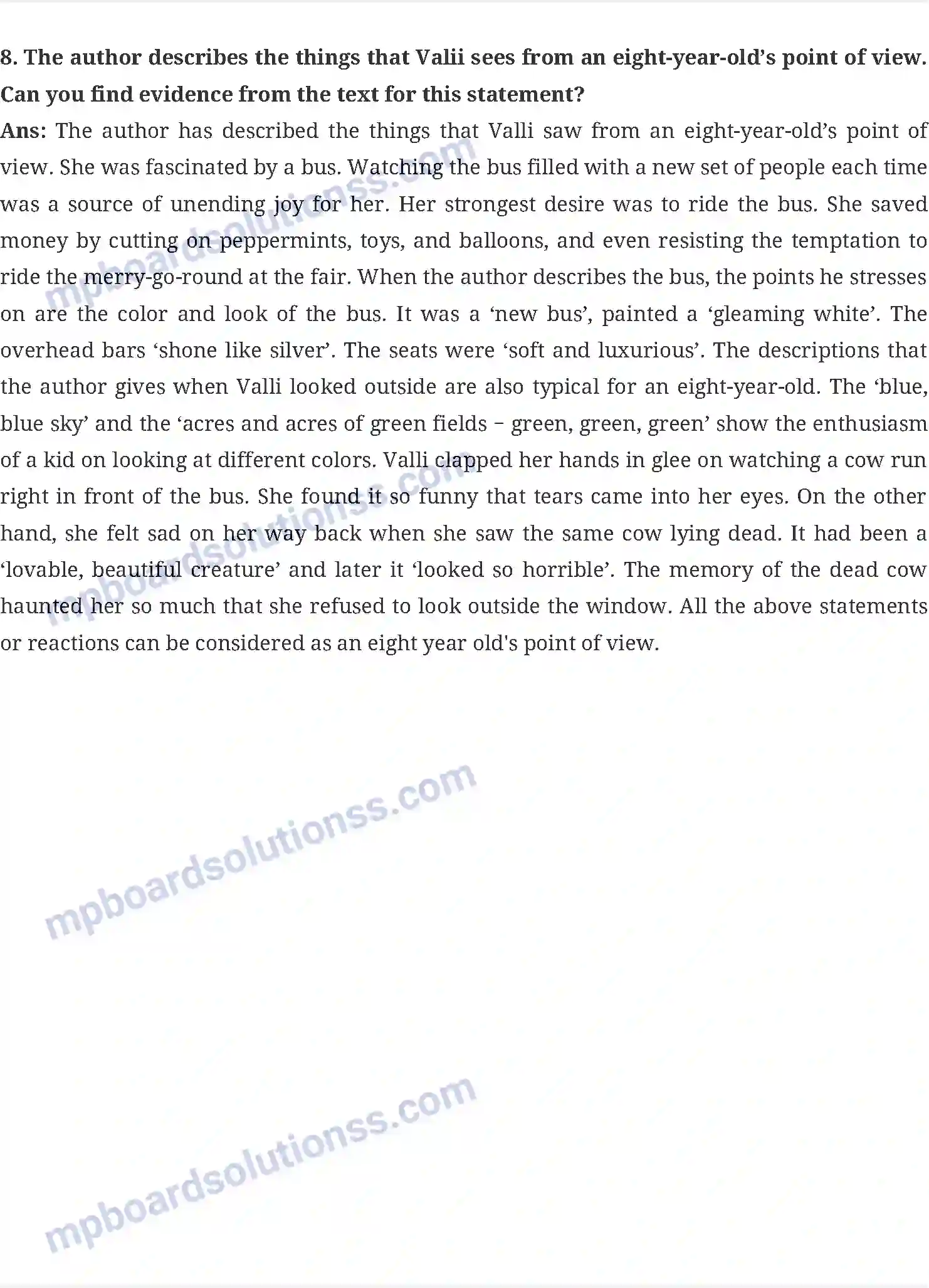 MP Board Book for Class 10 English Madam Rides the Bus Image 6