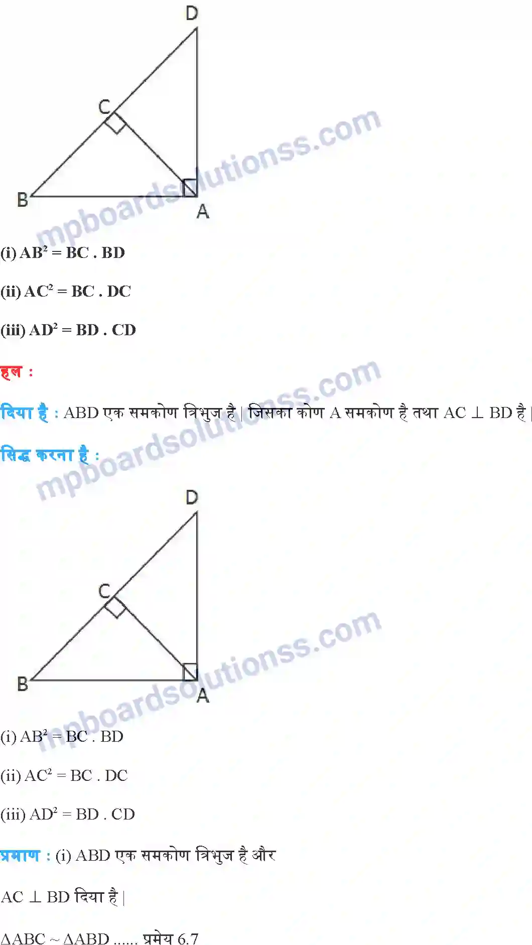 MP Board Book for Class 10 Maths त्रिभुज Image 40