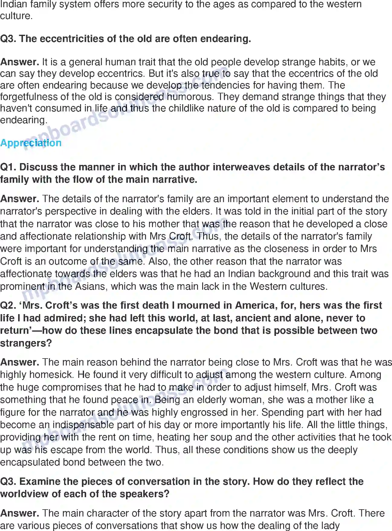 MP Board Book for Class 11 English The Third And Final Continent - (Short Stories) Image 3