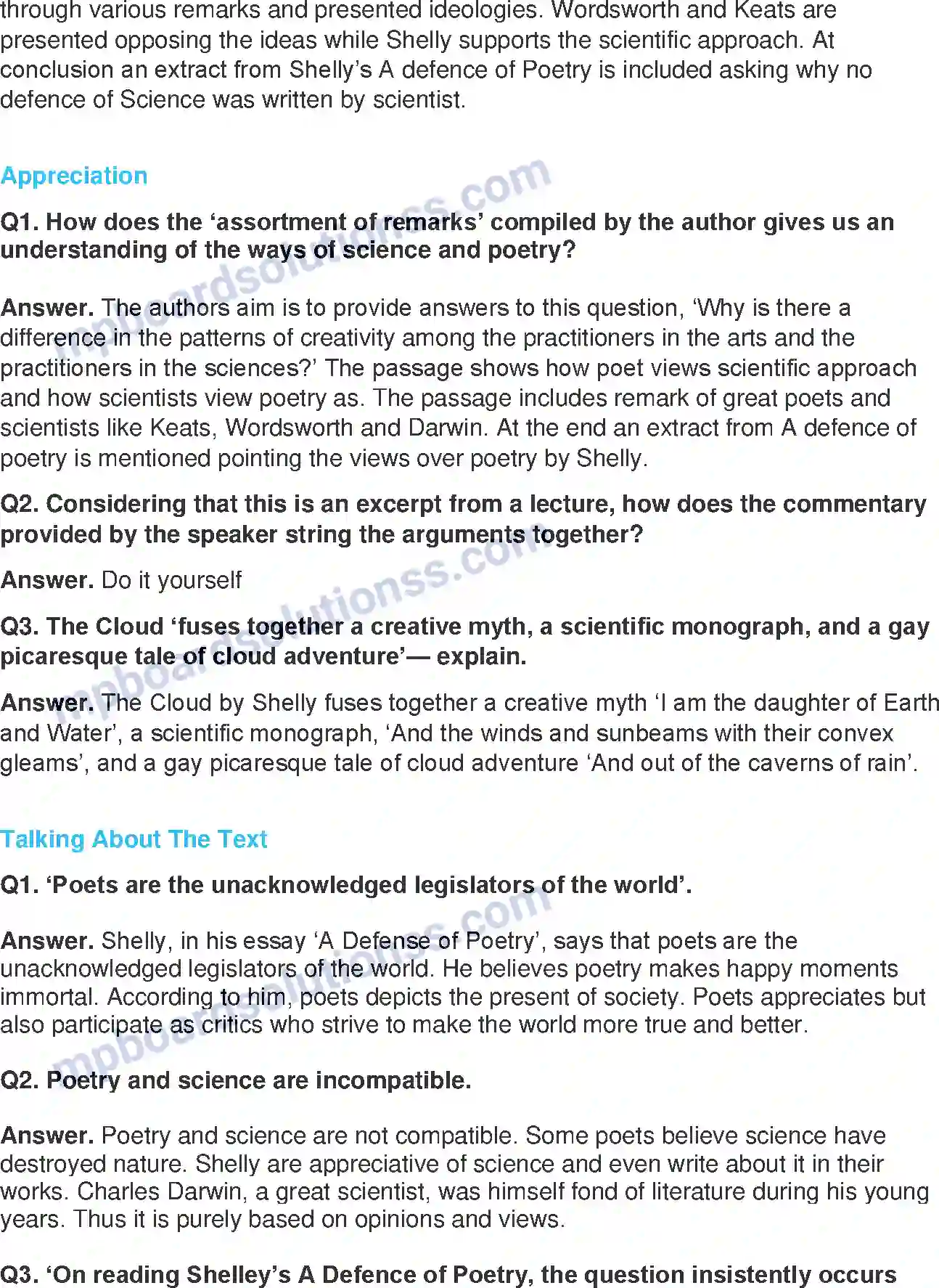 MP Board Book for Class 11 English Patterns Of Creativity - (Essays) Image 2