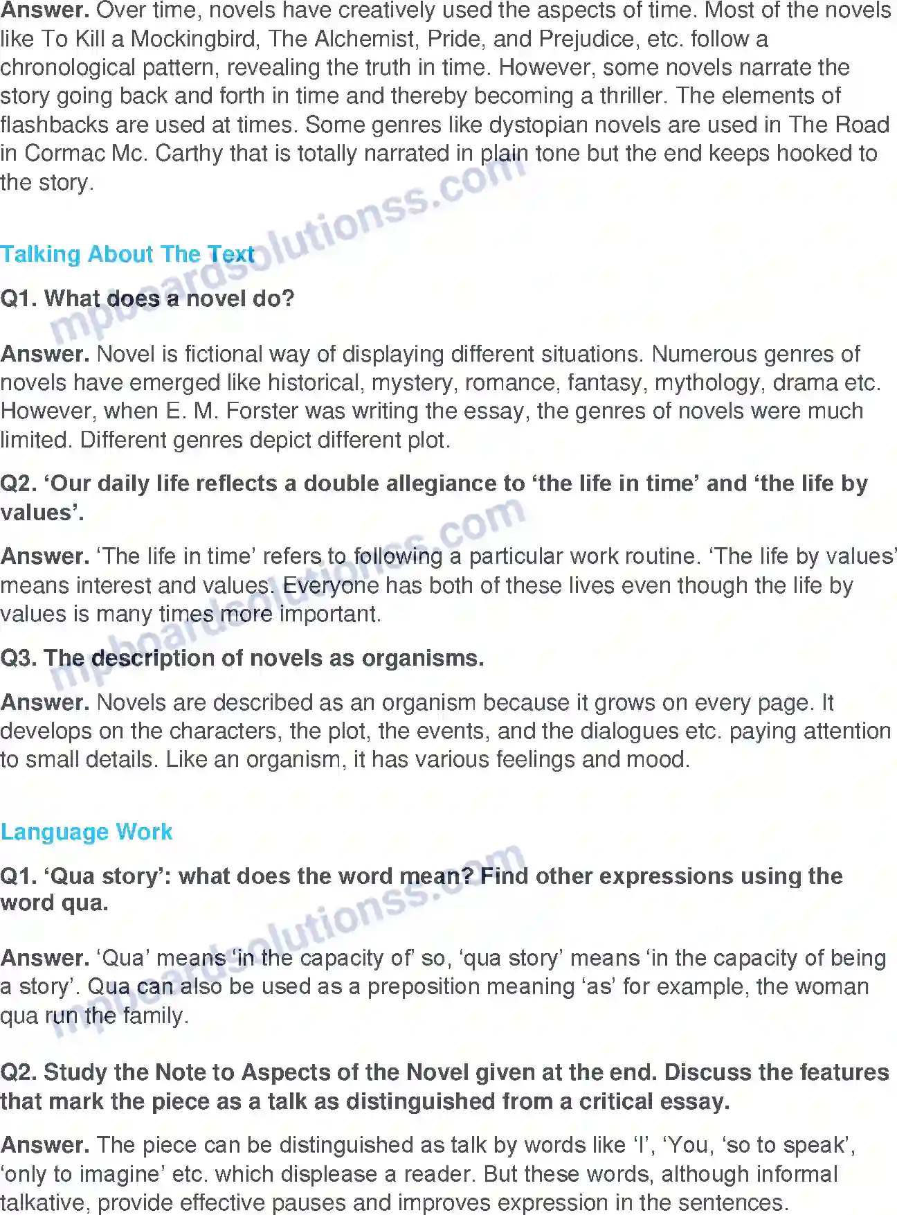 MP Board Book for Class 11 English The Story - (Essays) Image 2