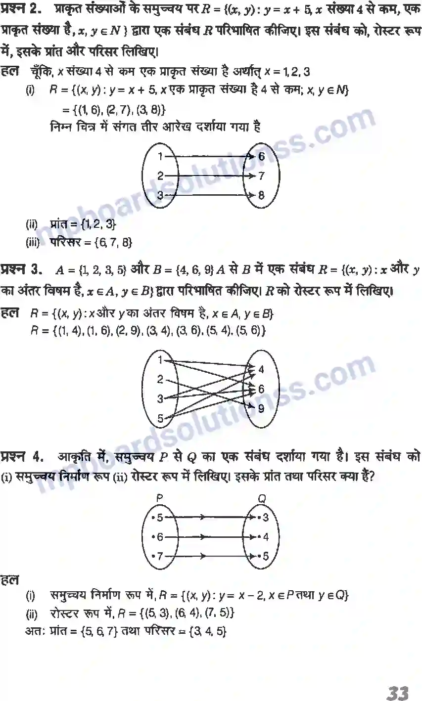 MP Board Book for Class 11 Maths संबंध एवं फलन Image 5