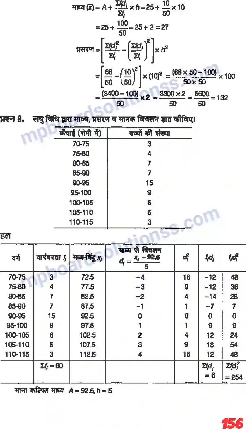 MP Board Book for Class 11 Maths सांख्यिकी Image 15