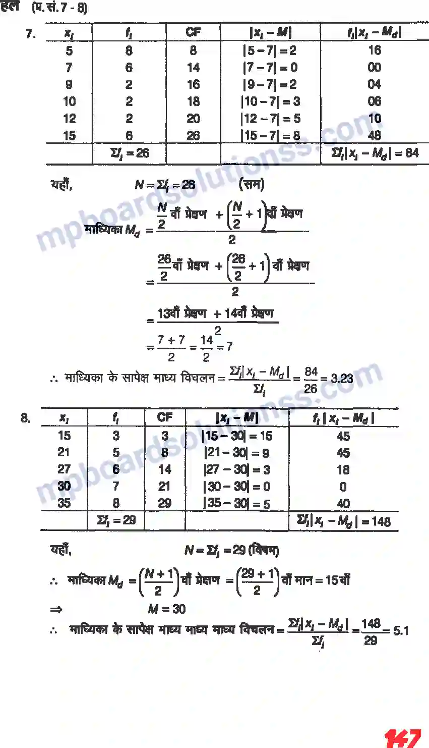 MP Board Book for Class 11 Maths सांख्यिकी Image 6