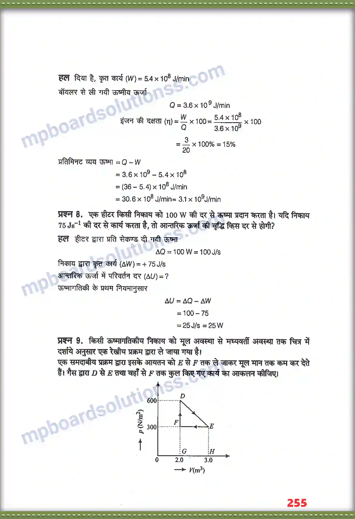 MP Board Book for Class 11 Physics ऊष्मागतिकी Image 6