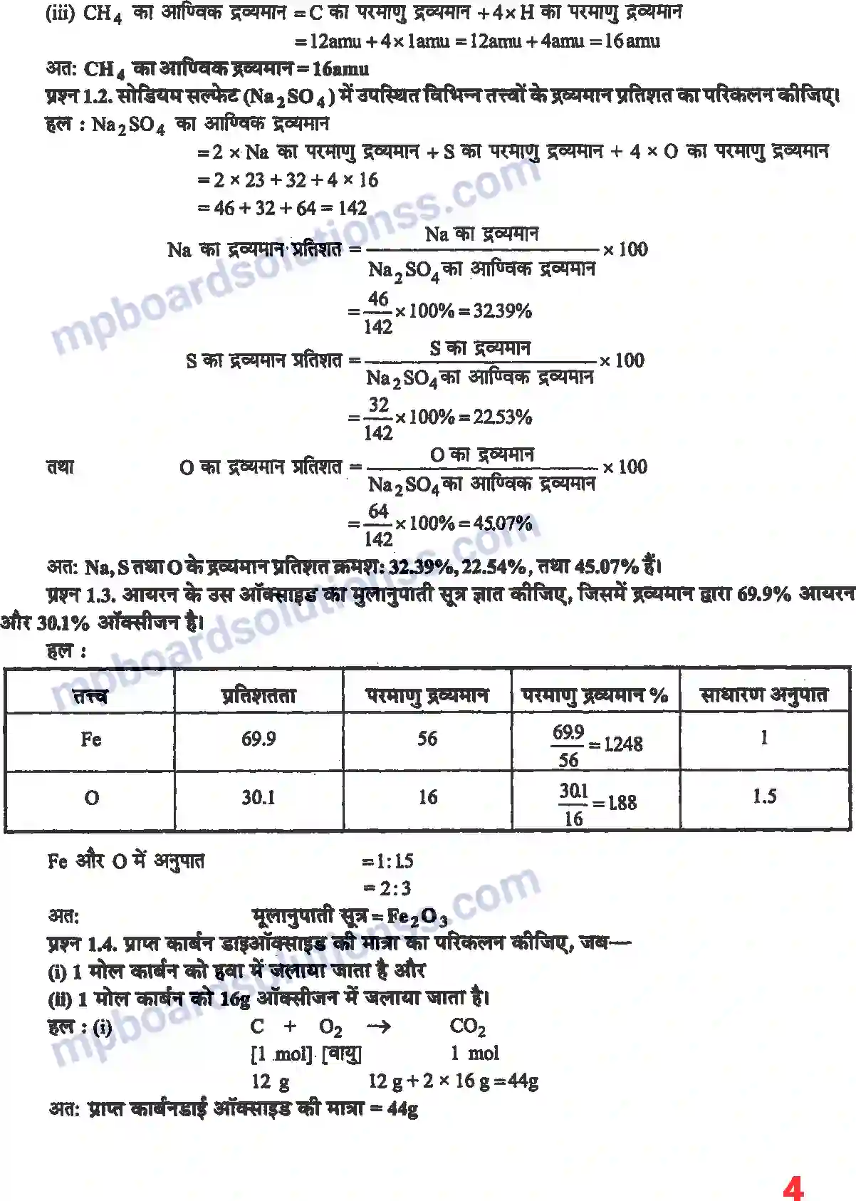 MP Board Book for Class 11 Chemistry रसायन विज्ञान की कुछ मूल अवधारणाएं Image 3