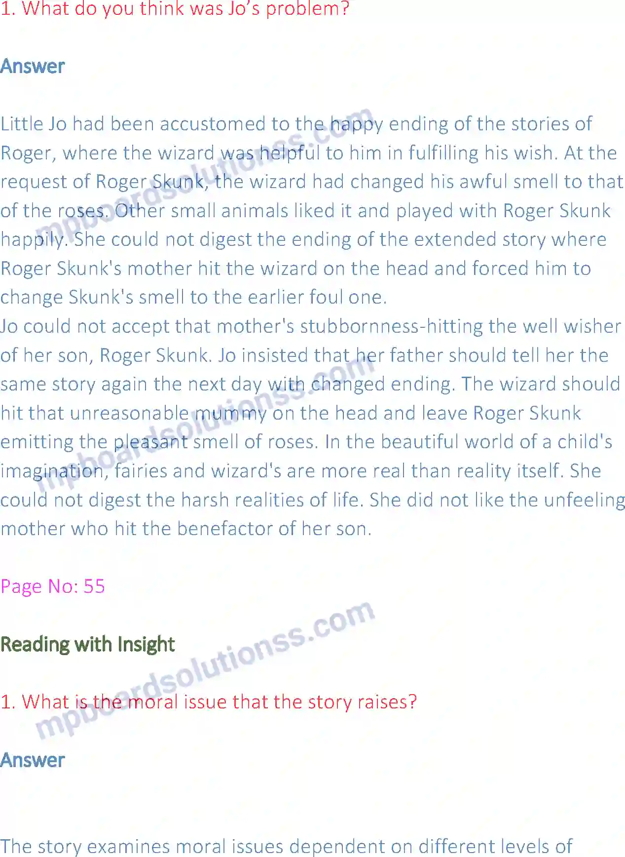 MP Board Book for Class 12 English Should Wizard hit Mommy Image 4