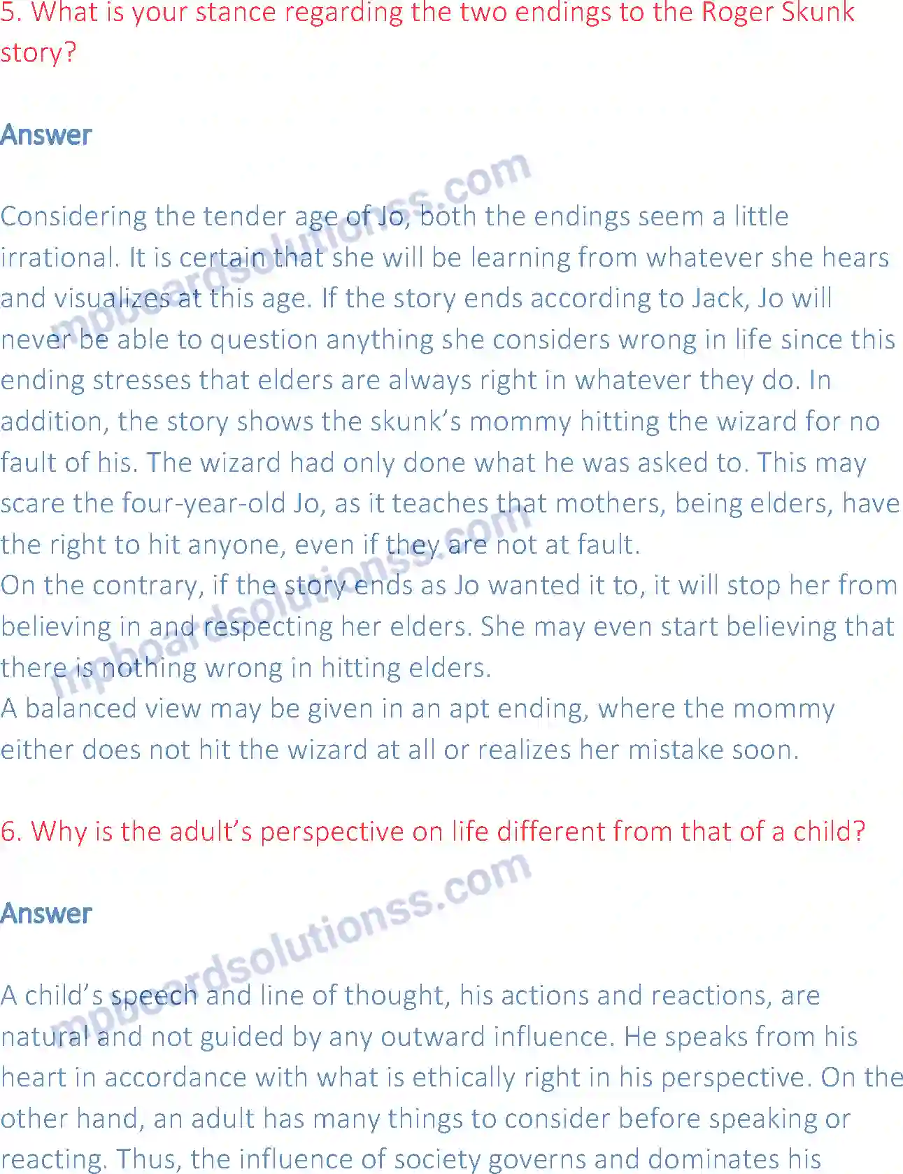 MP Board Book for Class 12 English Should Wizard hit Mommy Image 8