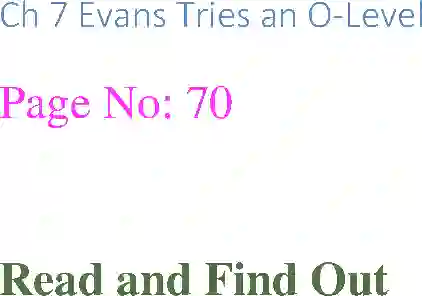 MP Board Book for Class 12 English Evans Tries an O-level Image 1