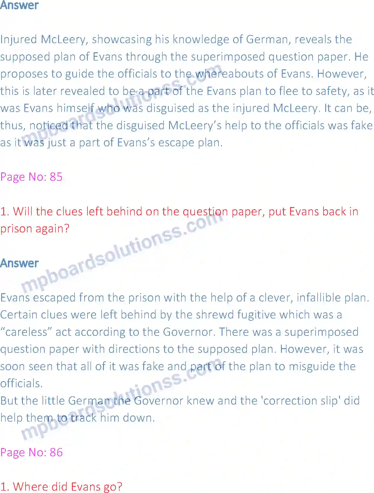 MP Board Book for Class 12 English Evans Tries an O-level Image 4