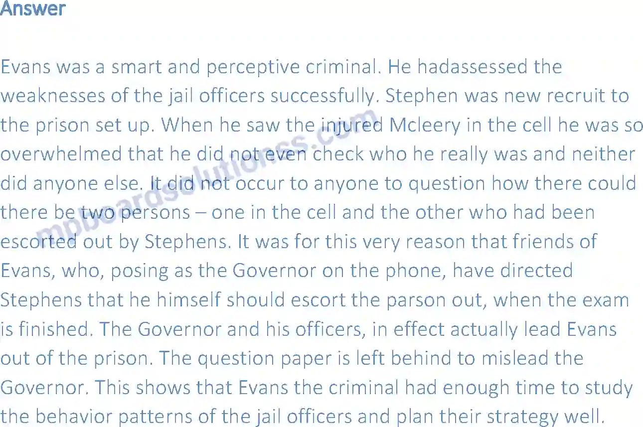 MP Board Book for Class 12 English Evans Tries an O-level Image 6