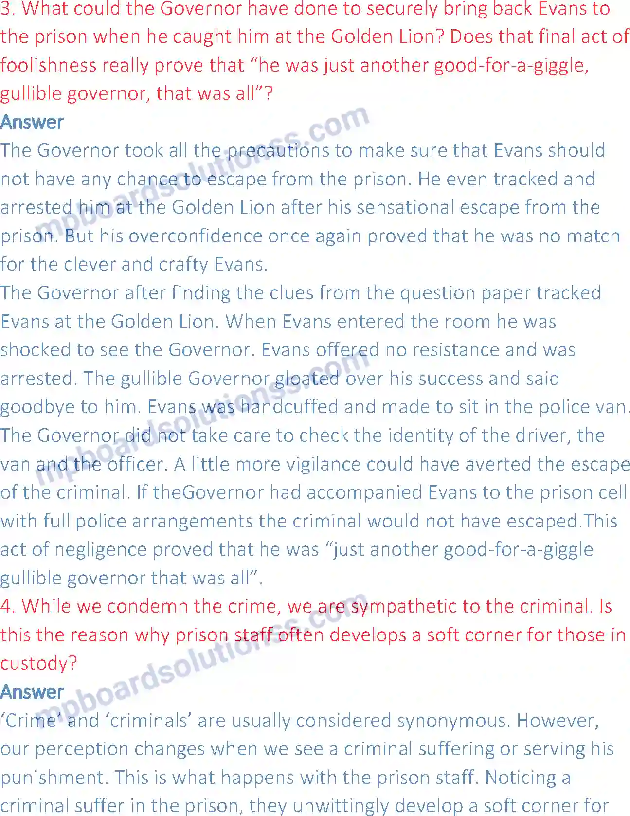 MP Board Book for Class 12 English Evans Tries an O-level Image 7