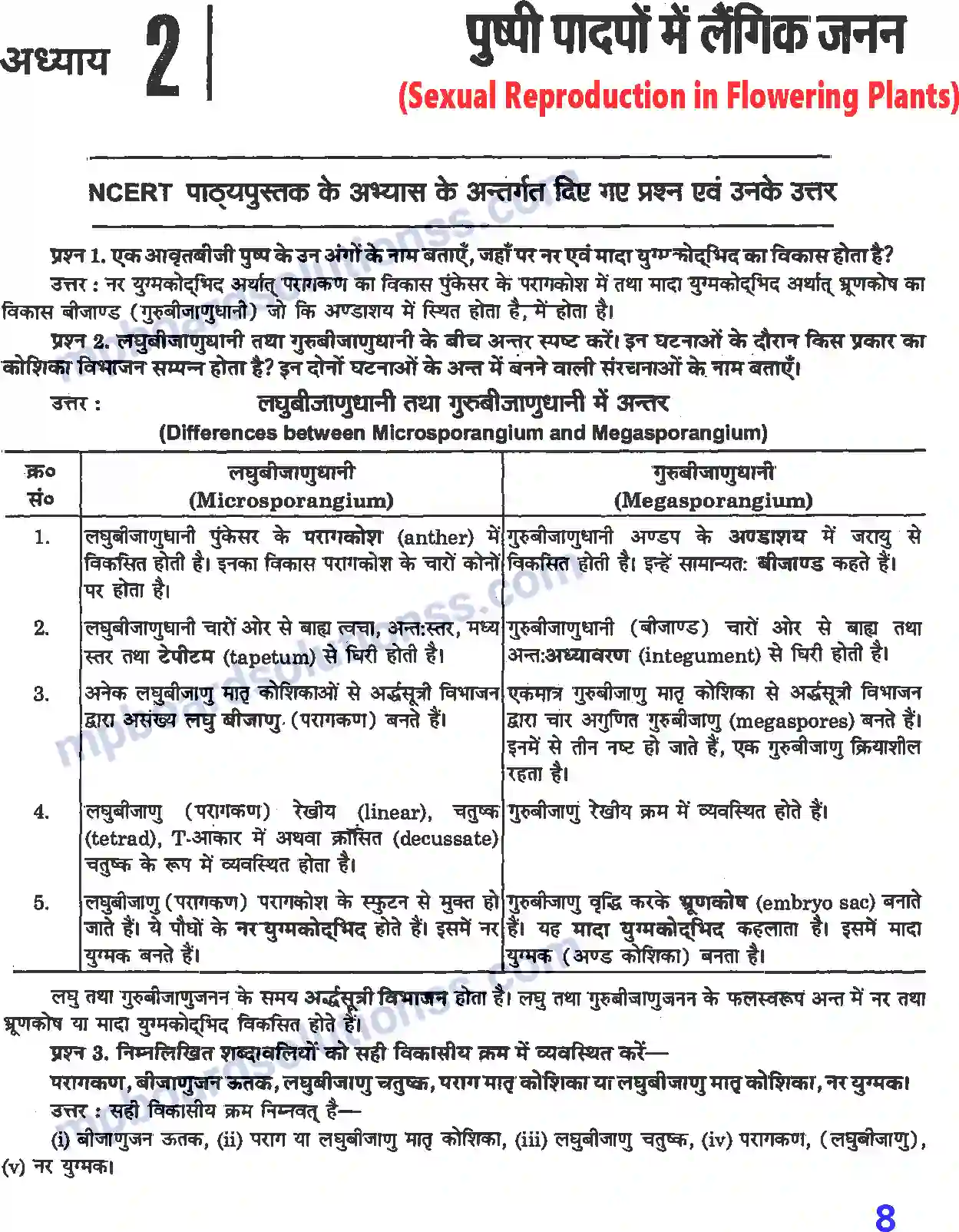 MP Board Book for Class 12 Biology पुष्पी पादपों में लैंगिक जनन Image 1