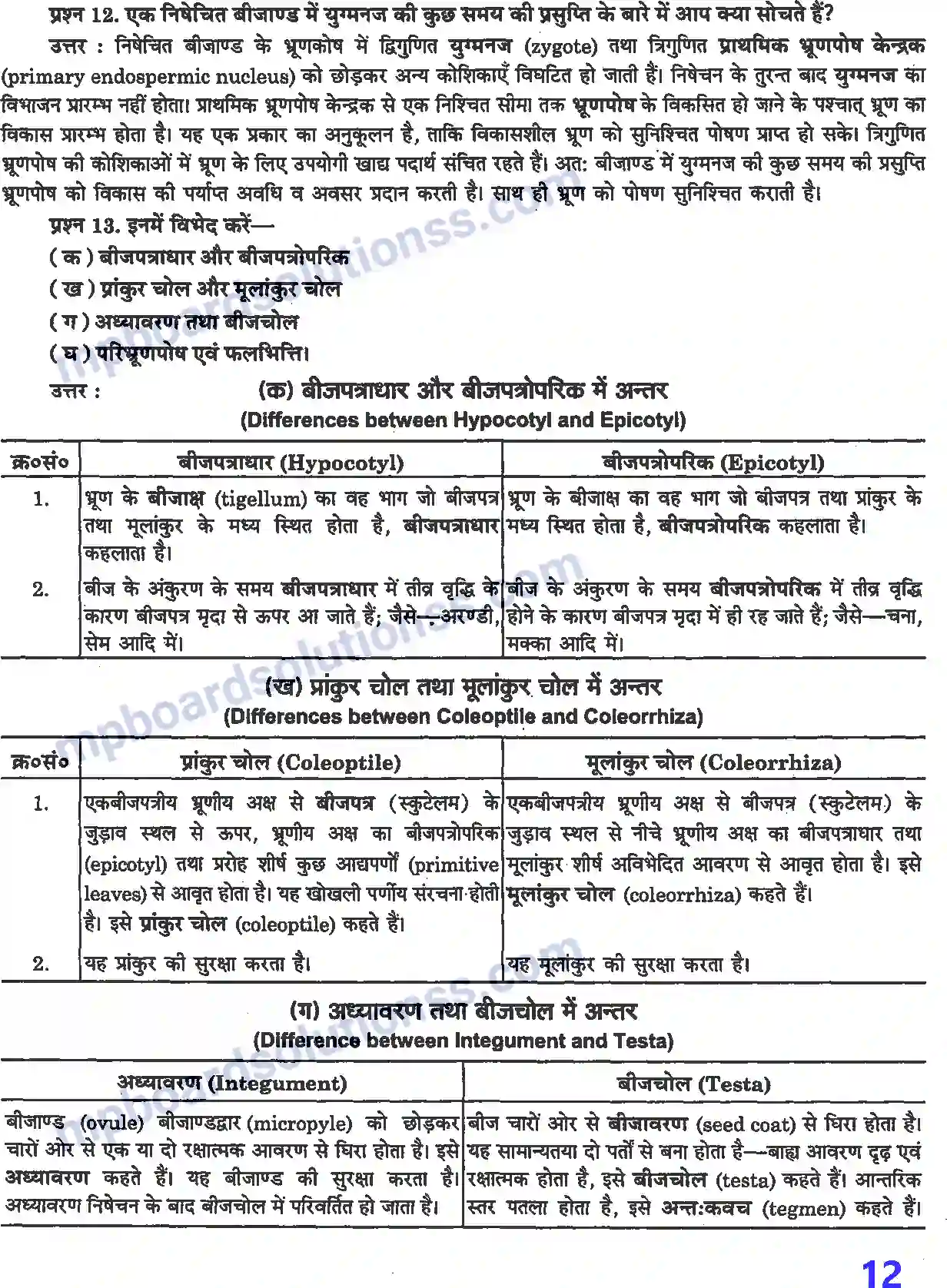 MP Board Book for Class 12 Biology पुष्पी पादपों में लैंगिक जनन Image 5