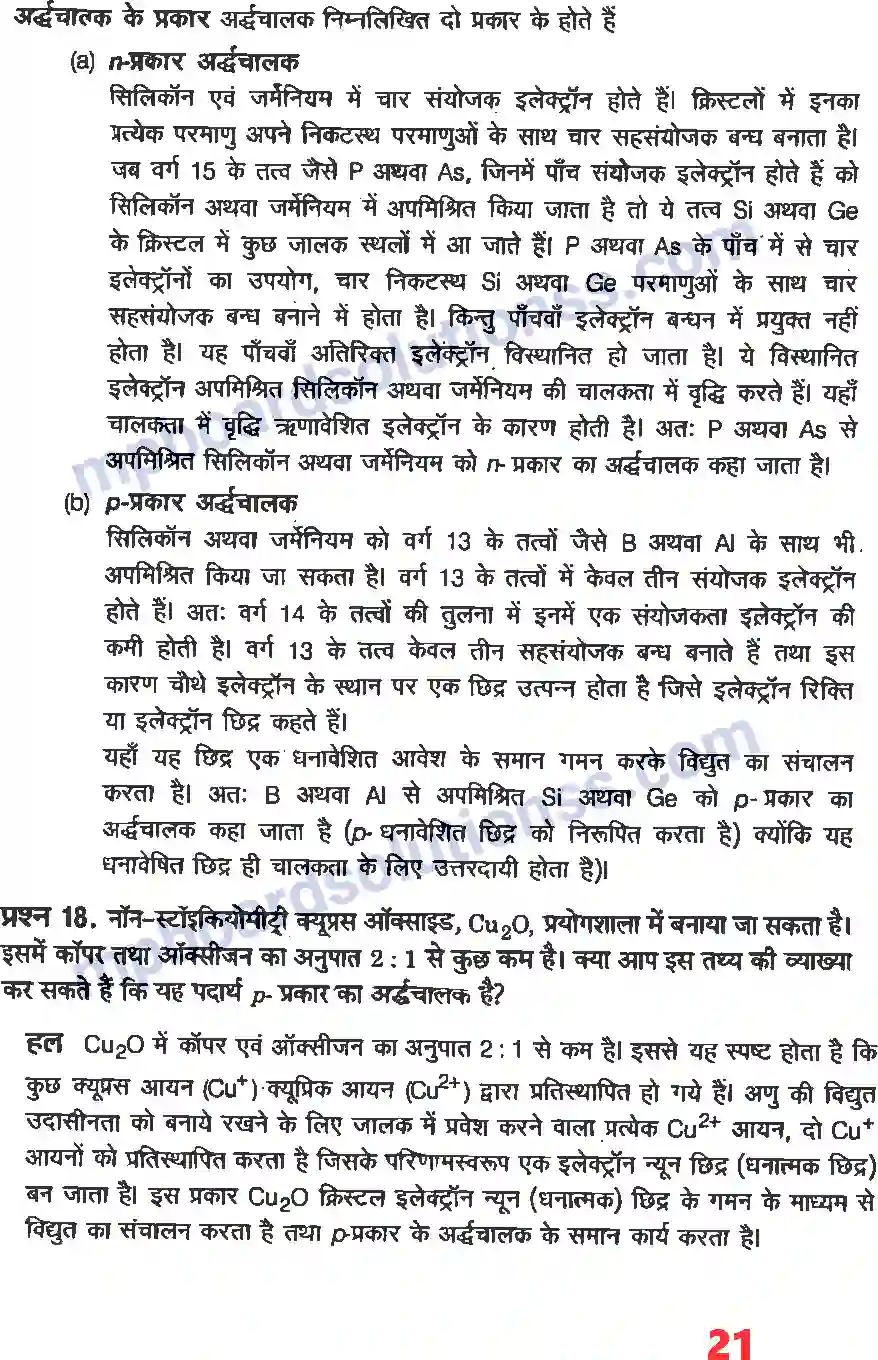 MP Board Book for Class 12 Chemistry ठोस अवस्था Image 19