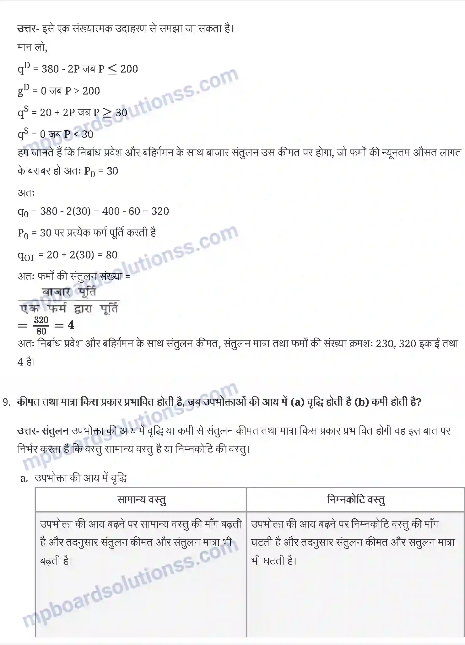 MP Board Book for Class 12 Economics बाज़ार संतुलन Image 5