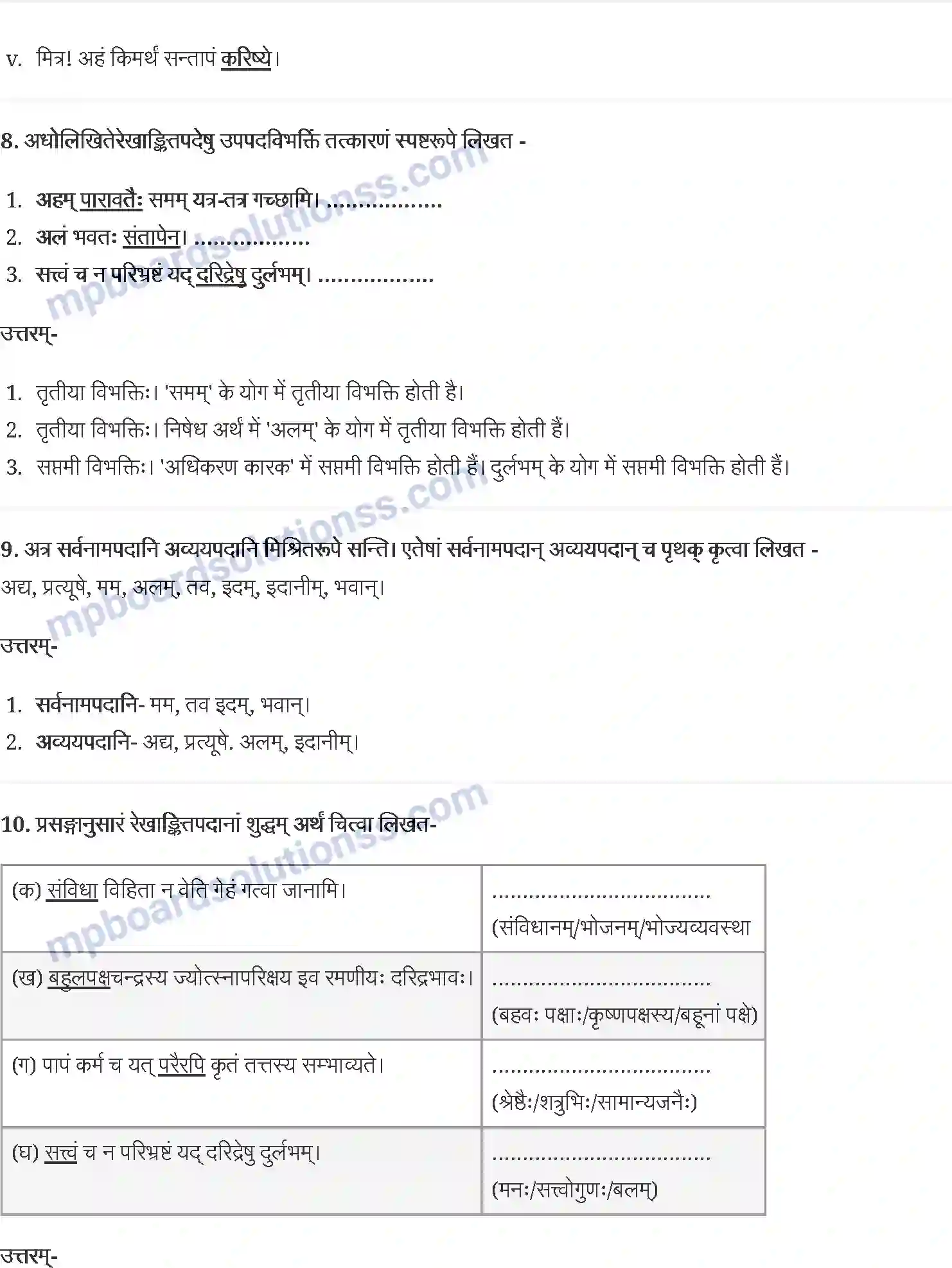 MP Board Book for Class 12 Sanskrit दारिद्र्ये दुर्लभं सत्त्वम् Image 5