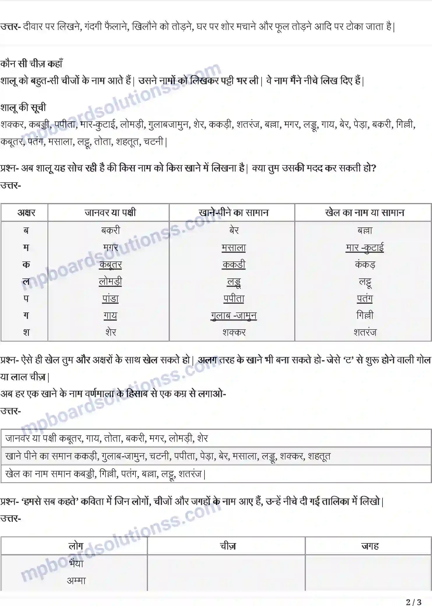 MP Board Book for Class 3 Hindi हमसे सब कहते है Image 2