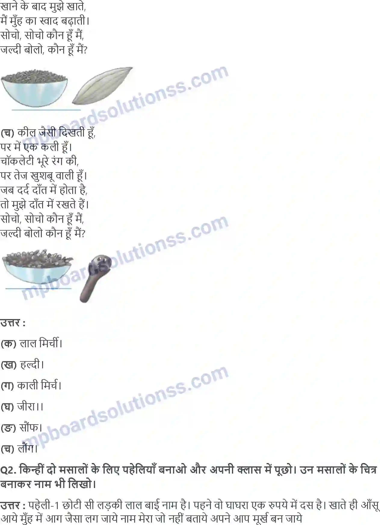 MP Board Book for Class 4 EVS चटपटी पहेलियाँ! Image 3