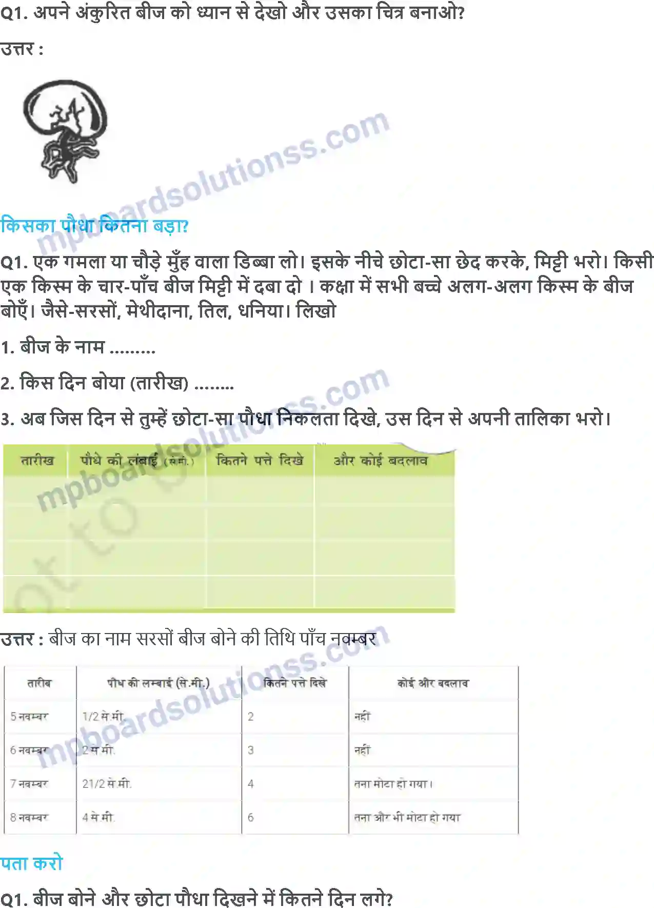 MP Board Book for Class 5 EVS बीज ,बीज ,बीज Image 3