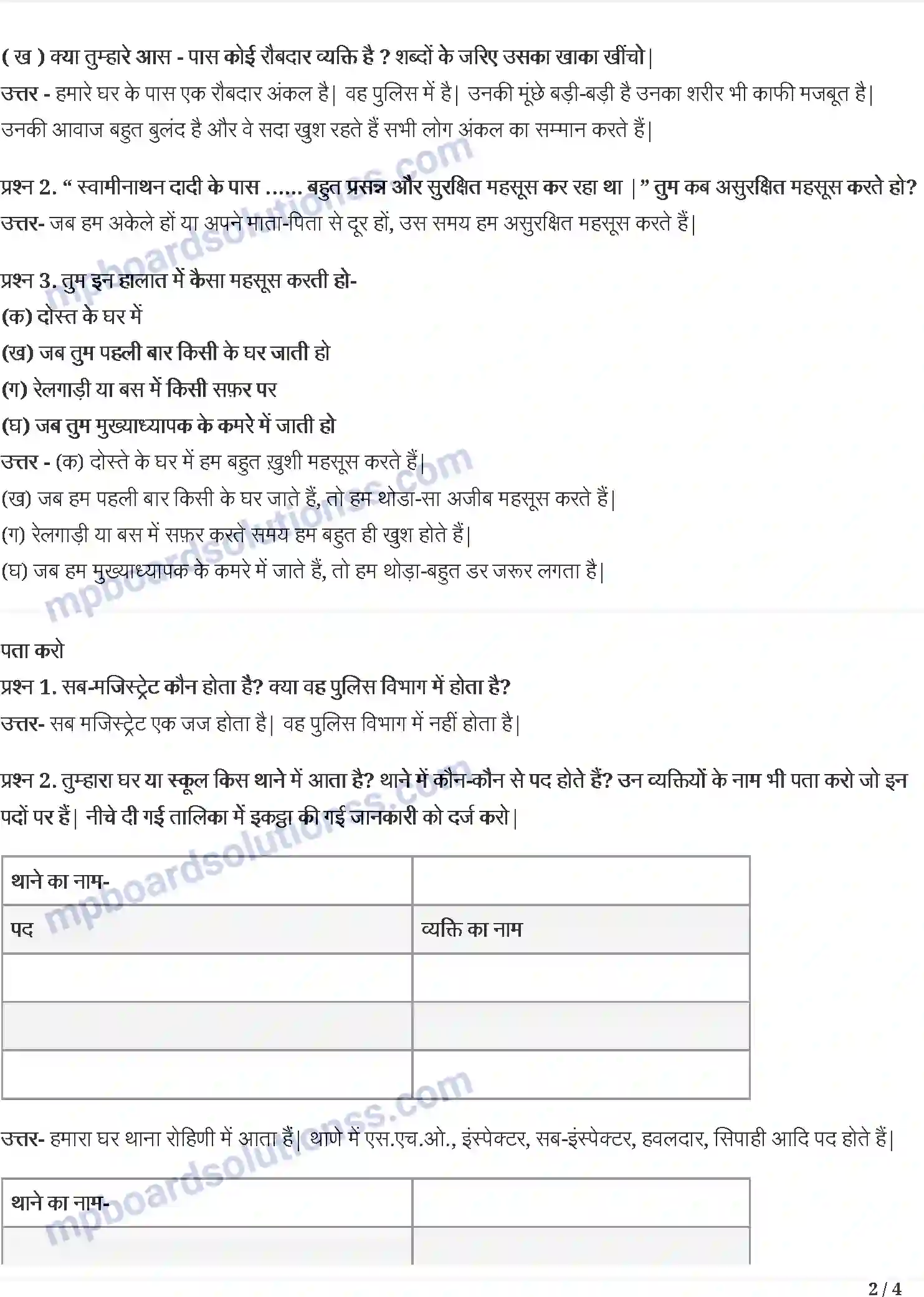 MP Board Book for Class 5 Hindi स्वामी की दादी; कार्टून Image 2
