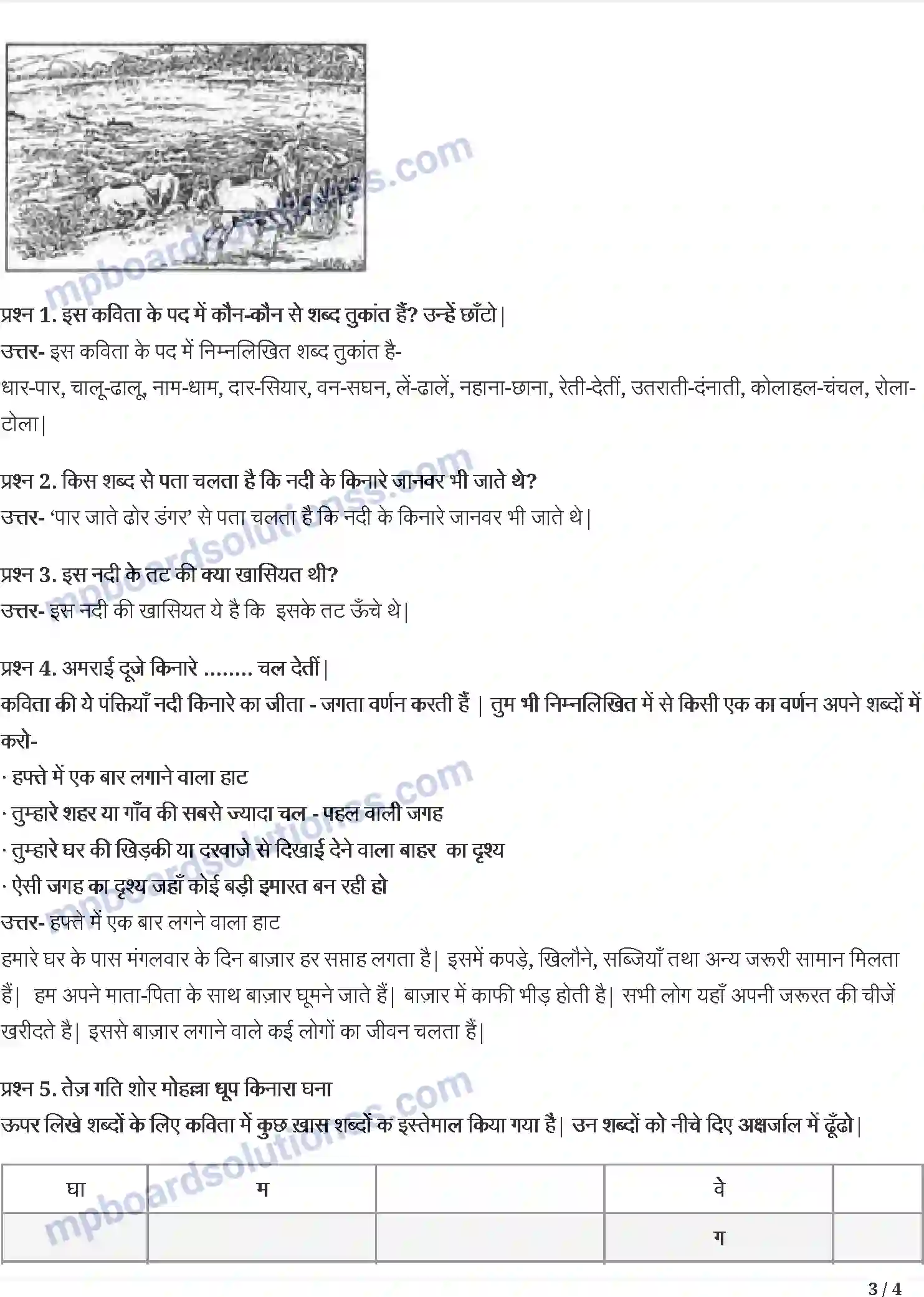 MP Board Book for Class 5 Hindi छोटी-सी हमारी नदी Image 3