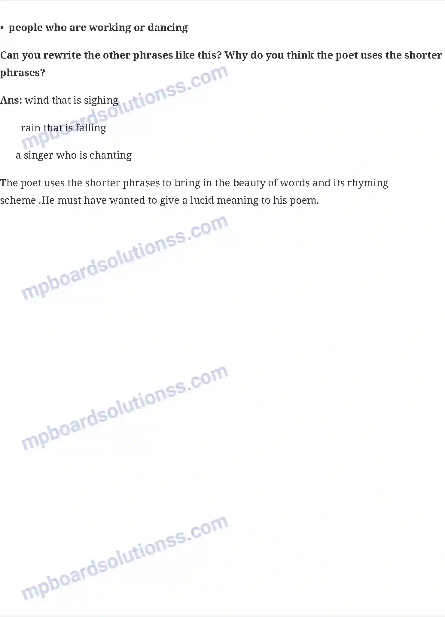 MP Board Book for Class 6 English Beauty (Poem) Image 2