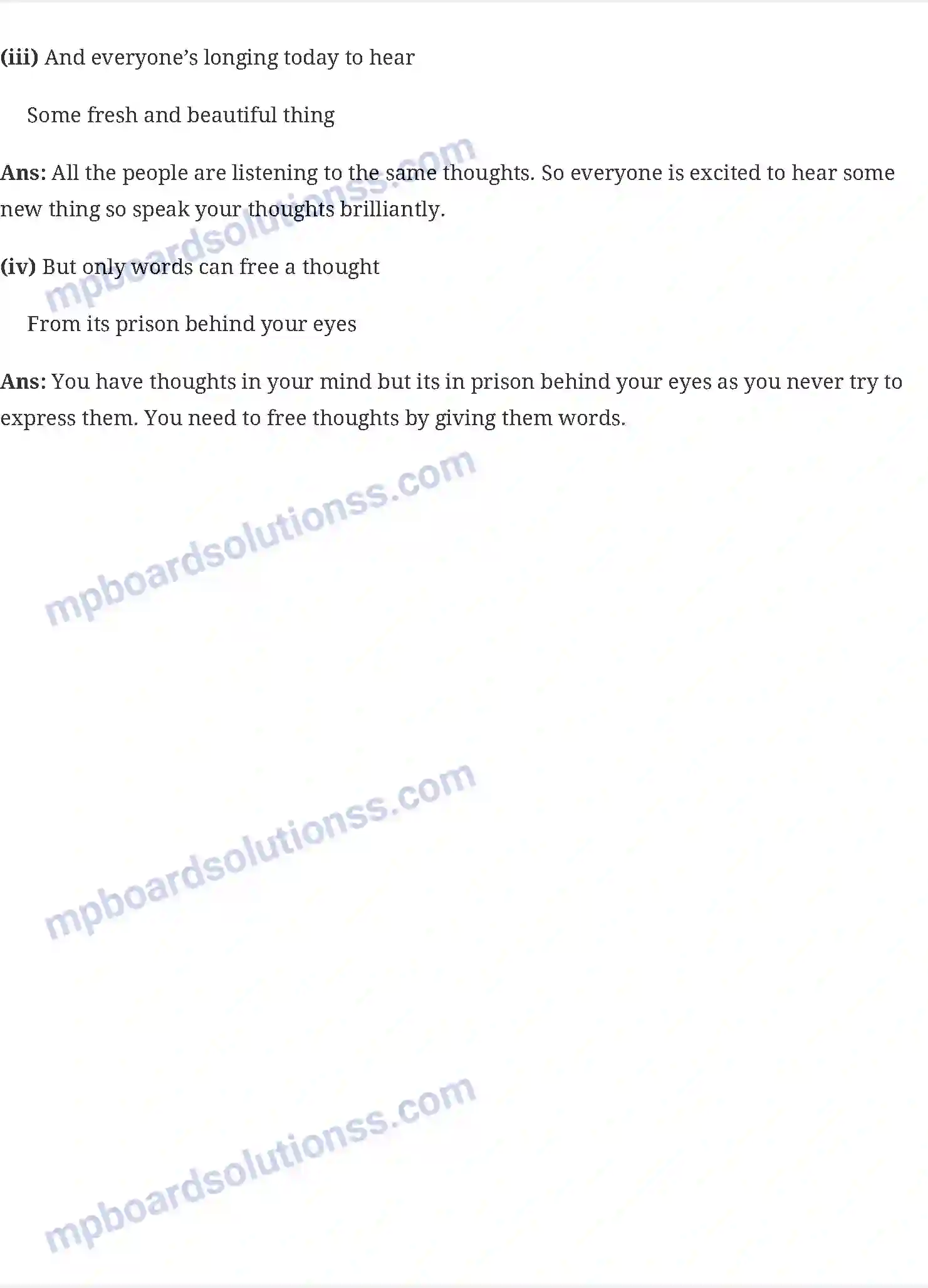 MP Board Book for Class 6 English The Wonderful World (Poem) Image 2