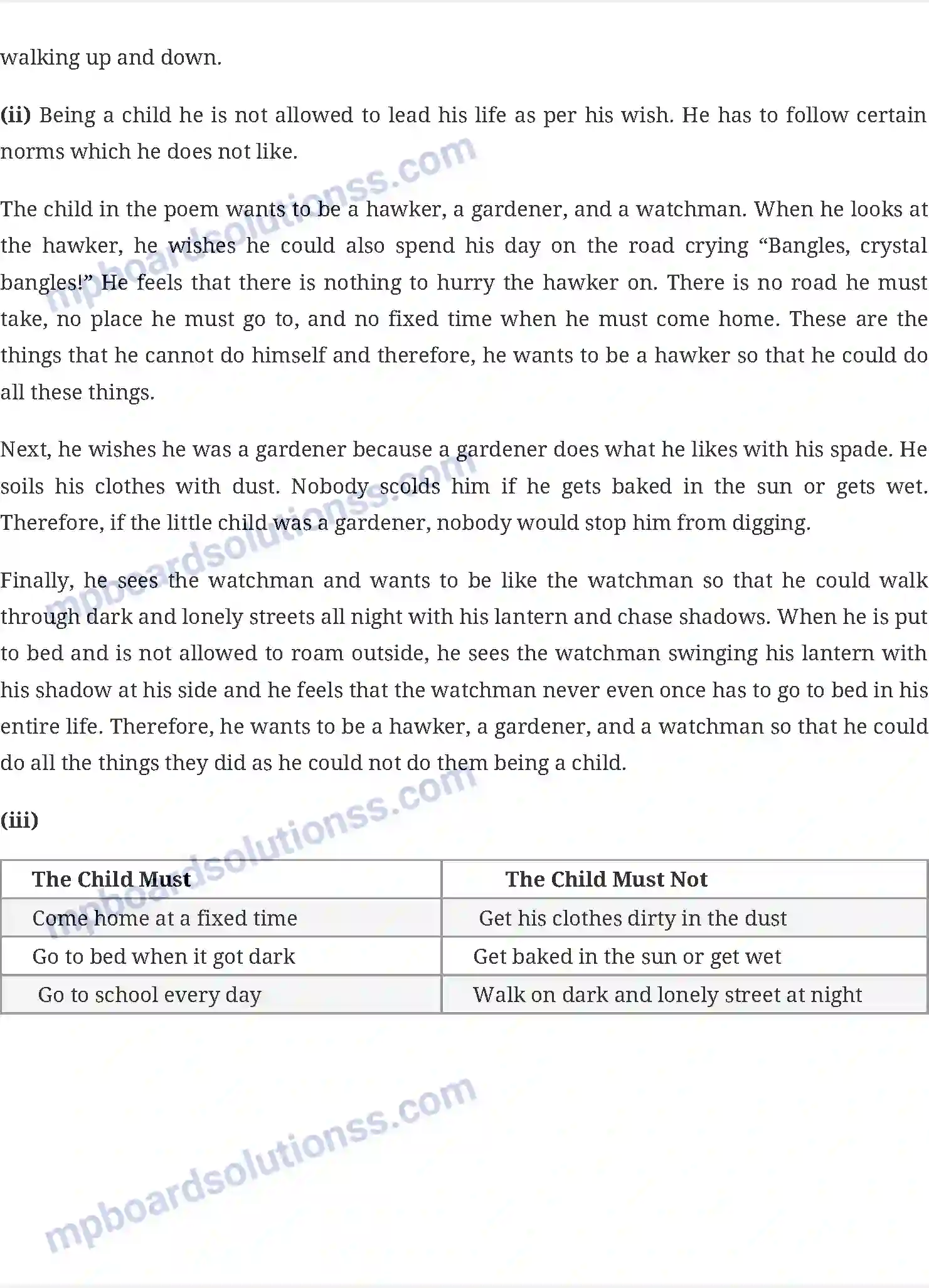 MP Board Book for Class 6 English Vocation (Poem) Image 2