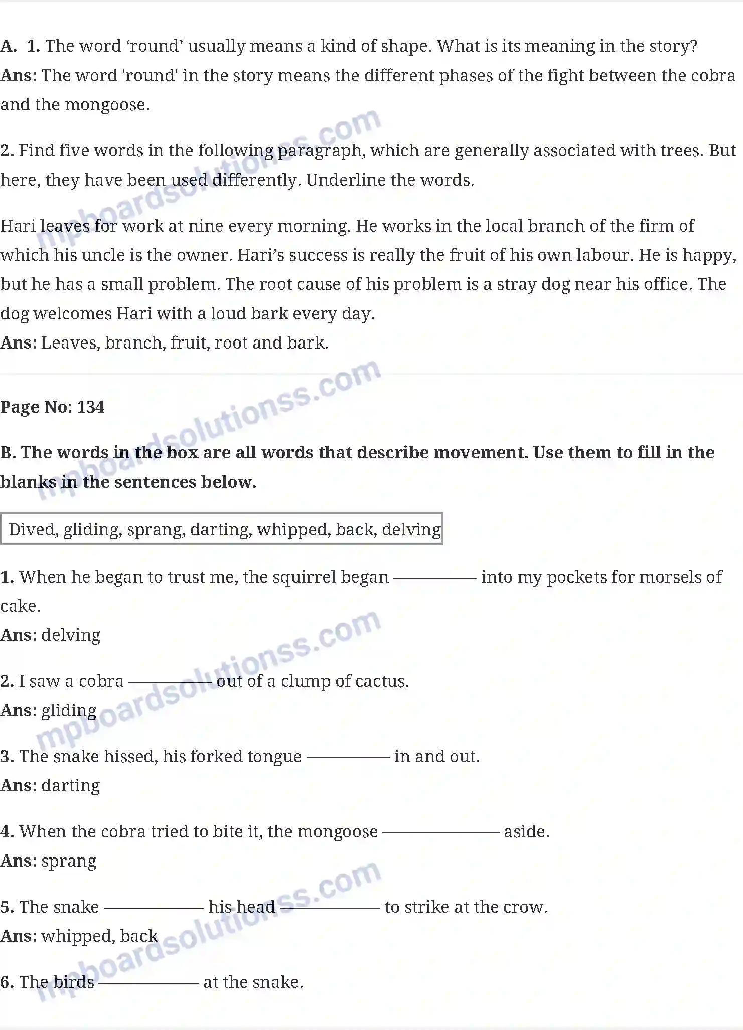 MP Board Book for Class 6 English The Banyas Tree Image 4