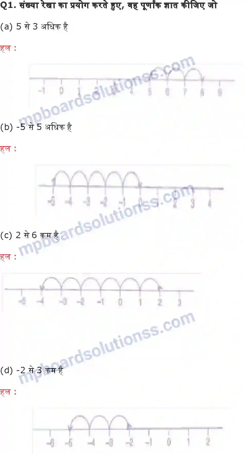 MP Board Book for Class 6 Maths पूर्णांक Image 7