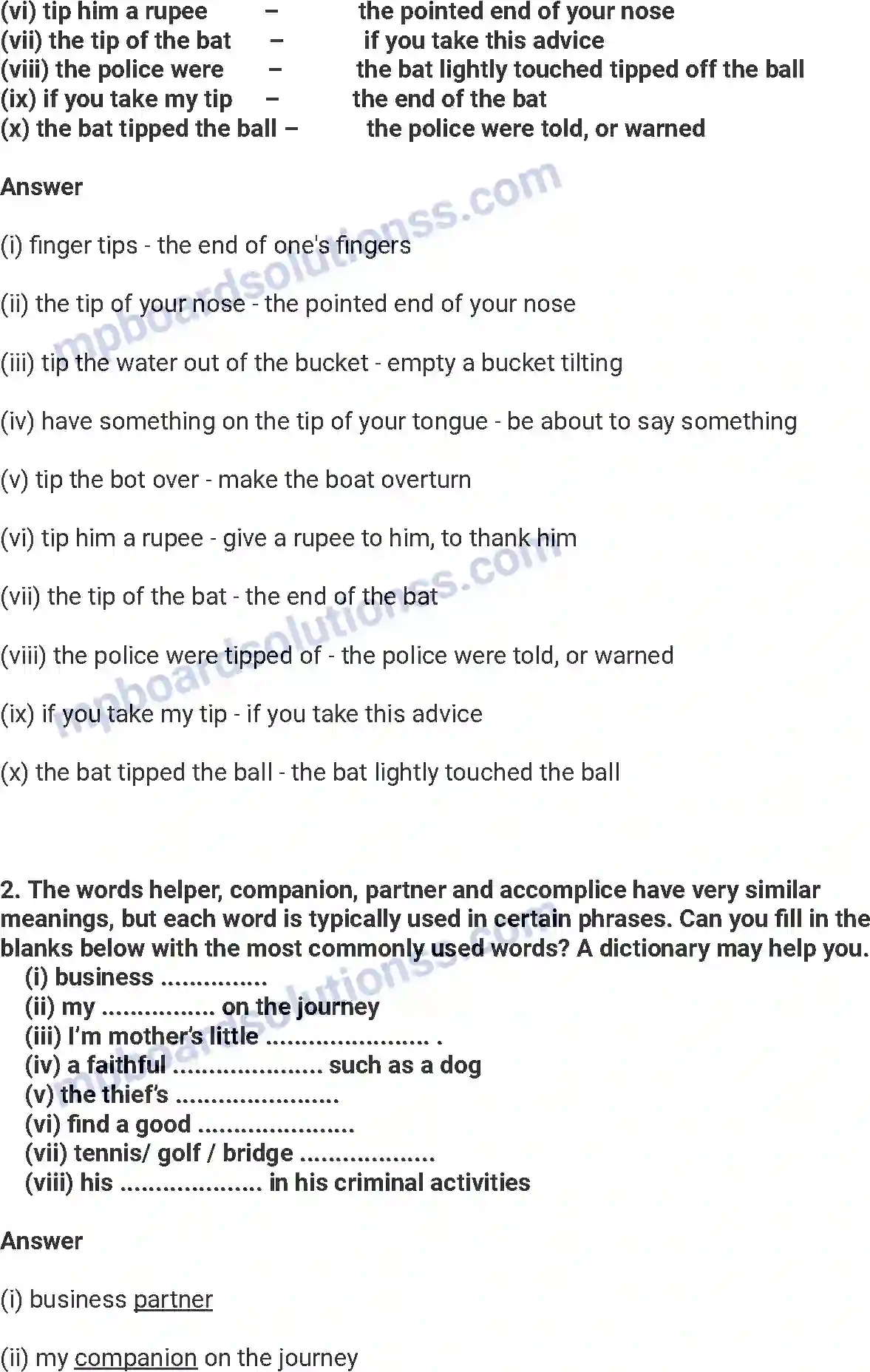 MP Board Book for Class 7 English Expert Detectives Image 3