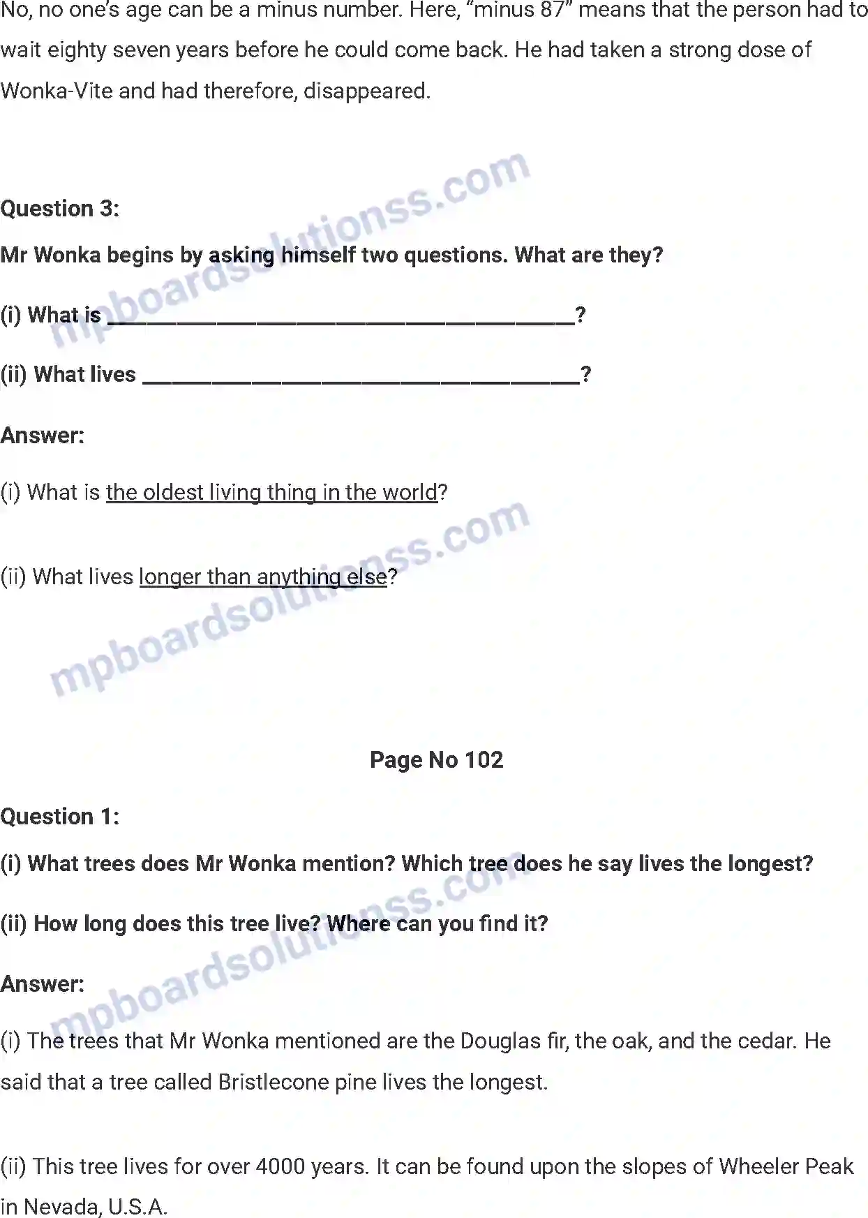 MP Board Book for Class 7 English The Invention of Vita-Wonk Image 2