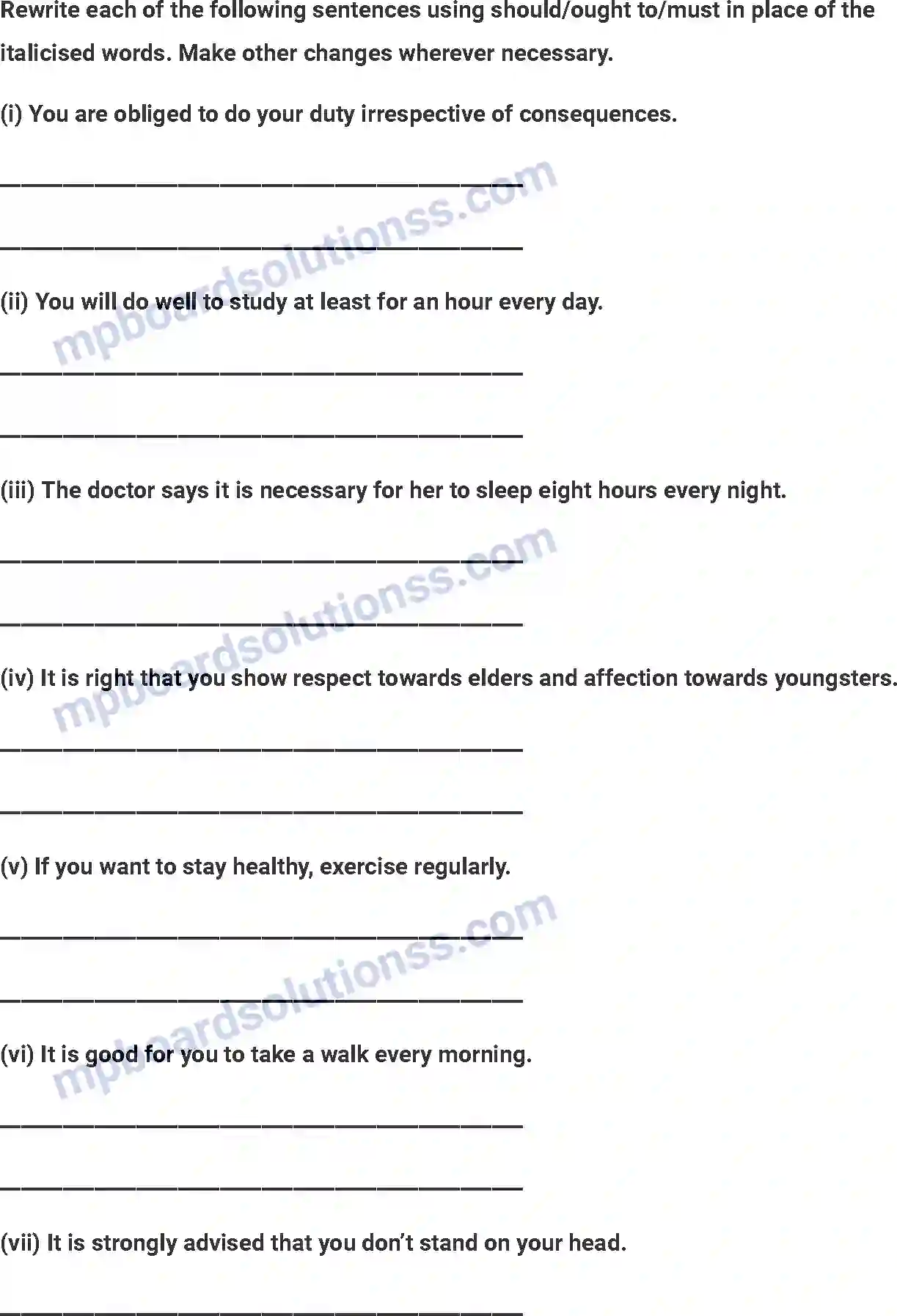 MP Board Book for Class 7 English A Bicycle in Good Repair Image 5