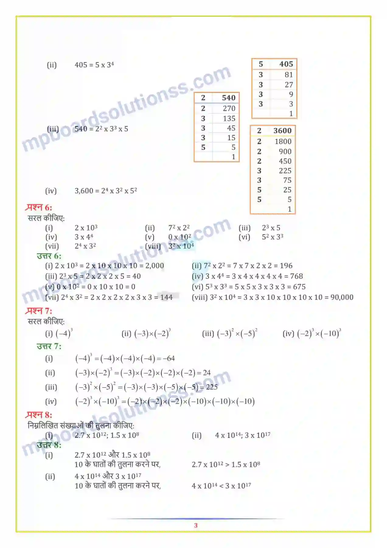 MP Board Book for Class 7 Maths घातांक और घात Image 3