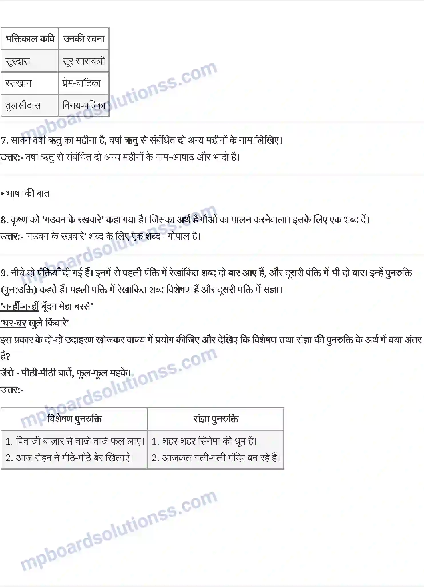MP Board Book for Class 7 Hindi भोर और बरखा Image 2