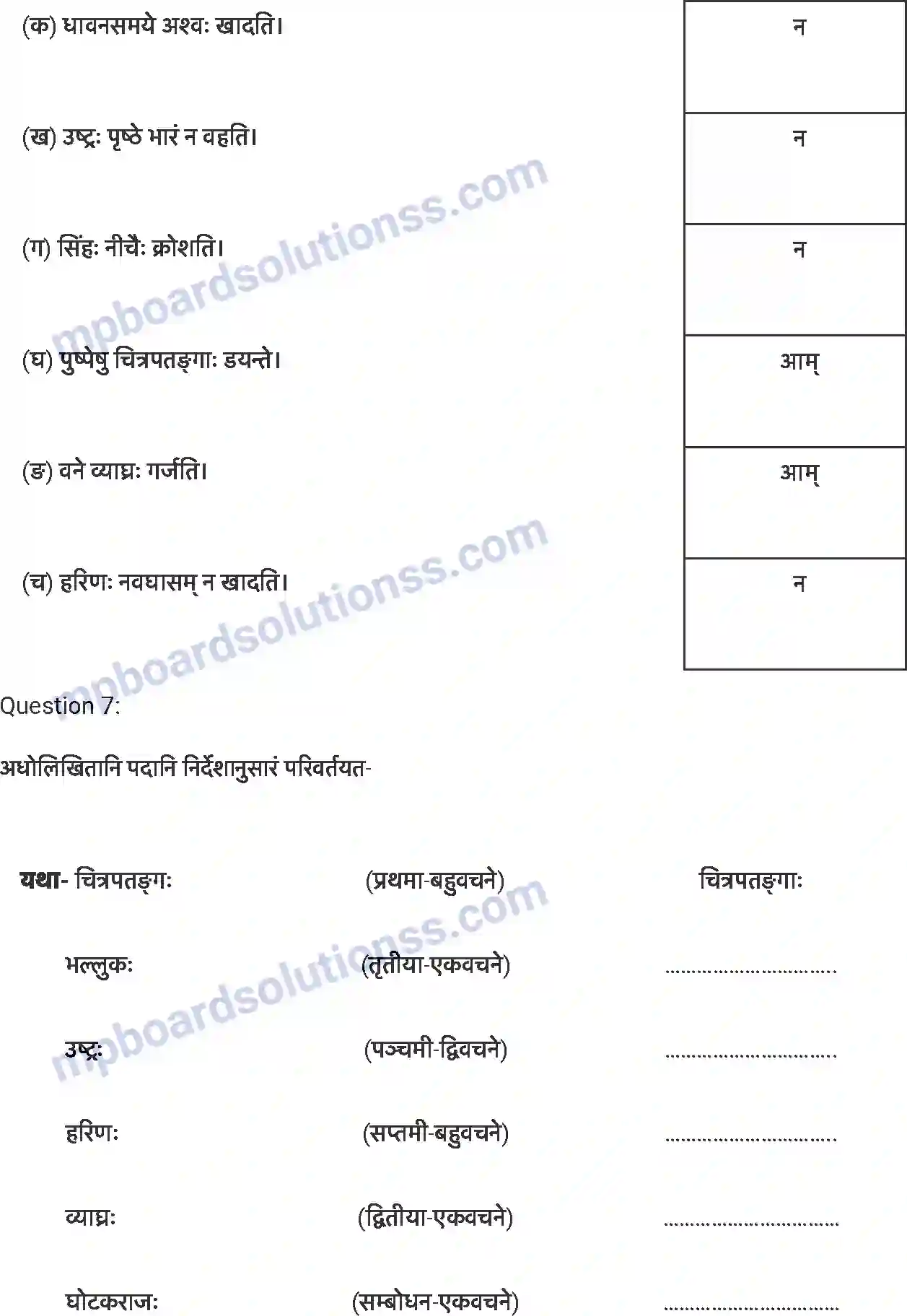 MP Board Book for Class 7 Sanskrit लालनगीतम् Image 5