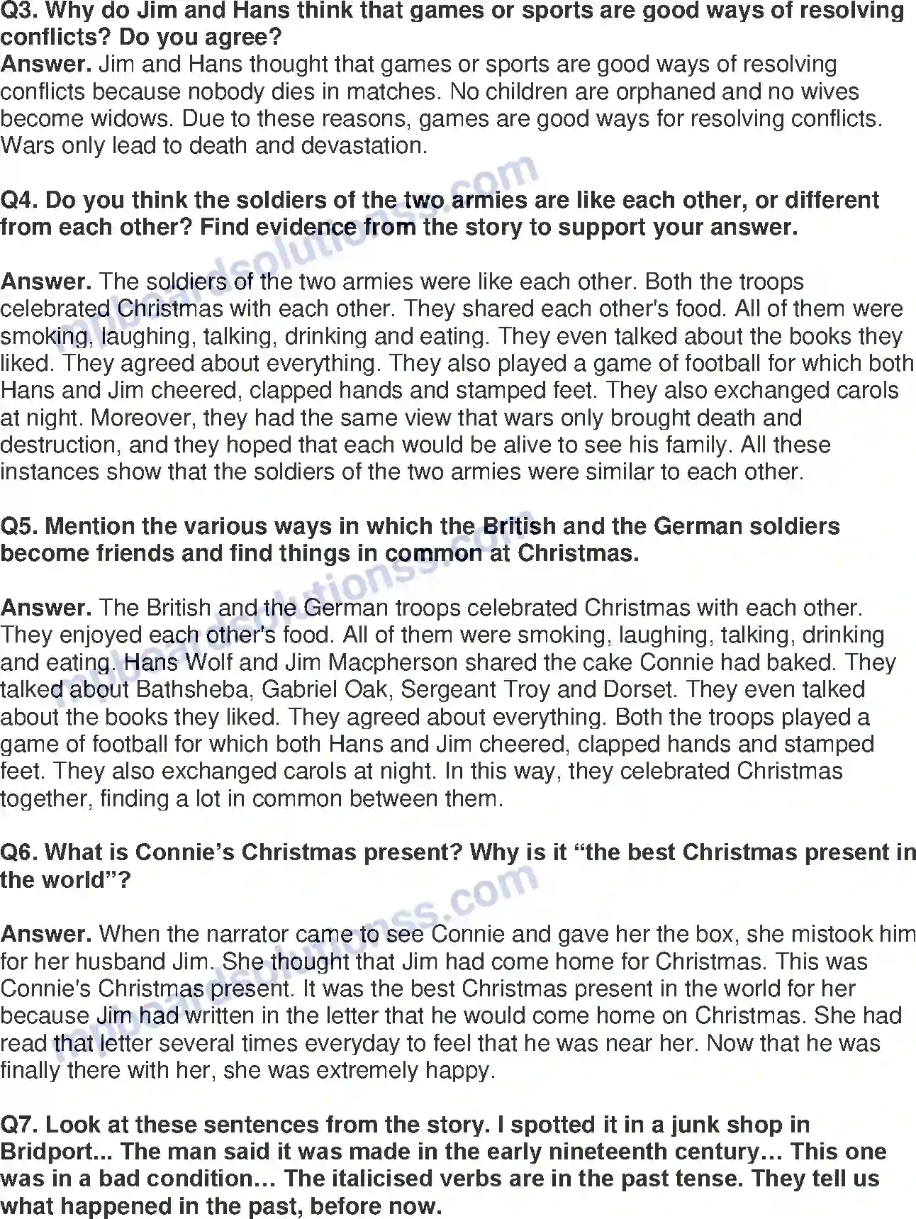 MP Board Book for Class 8 English The Best Christmas Present In The World Image 3