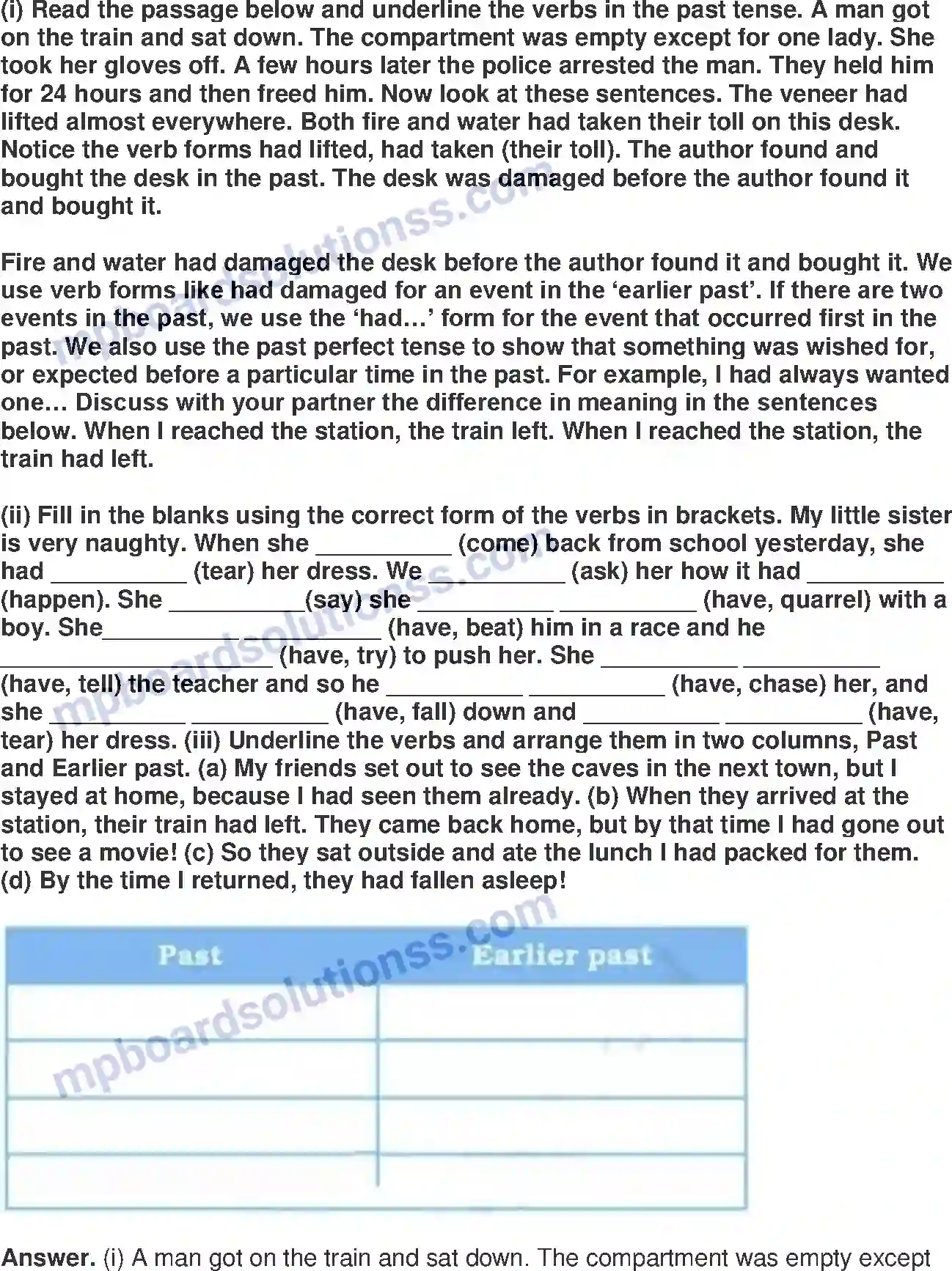 MP Board Book for Class 8 English The Best Christmas Present In The World Image 4