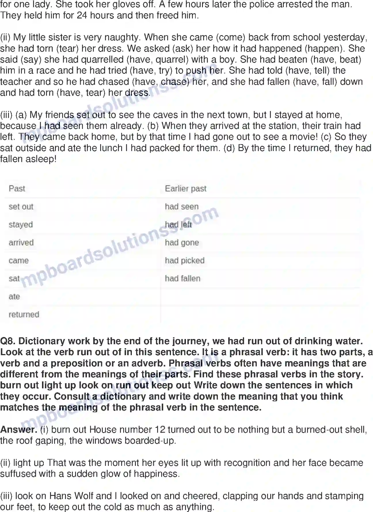 MP Board Book for Class 8 English The Best Christmas Present In The World Image 5