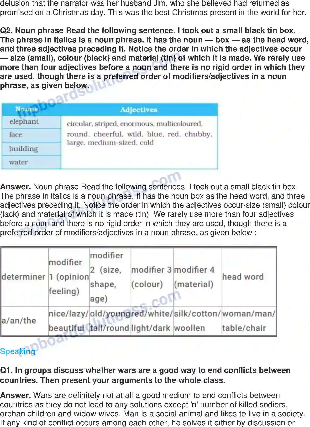MP Board Book for Class 8 English The Best Christmas Present In The World Image 7