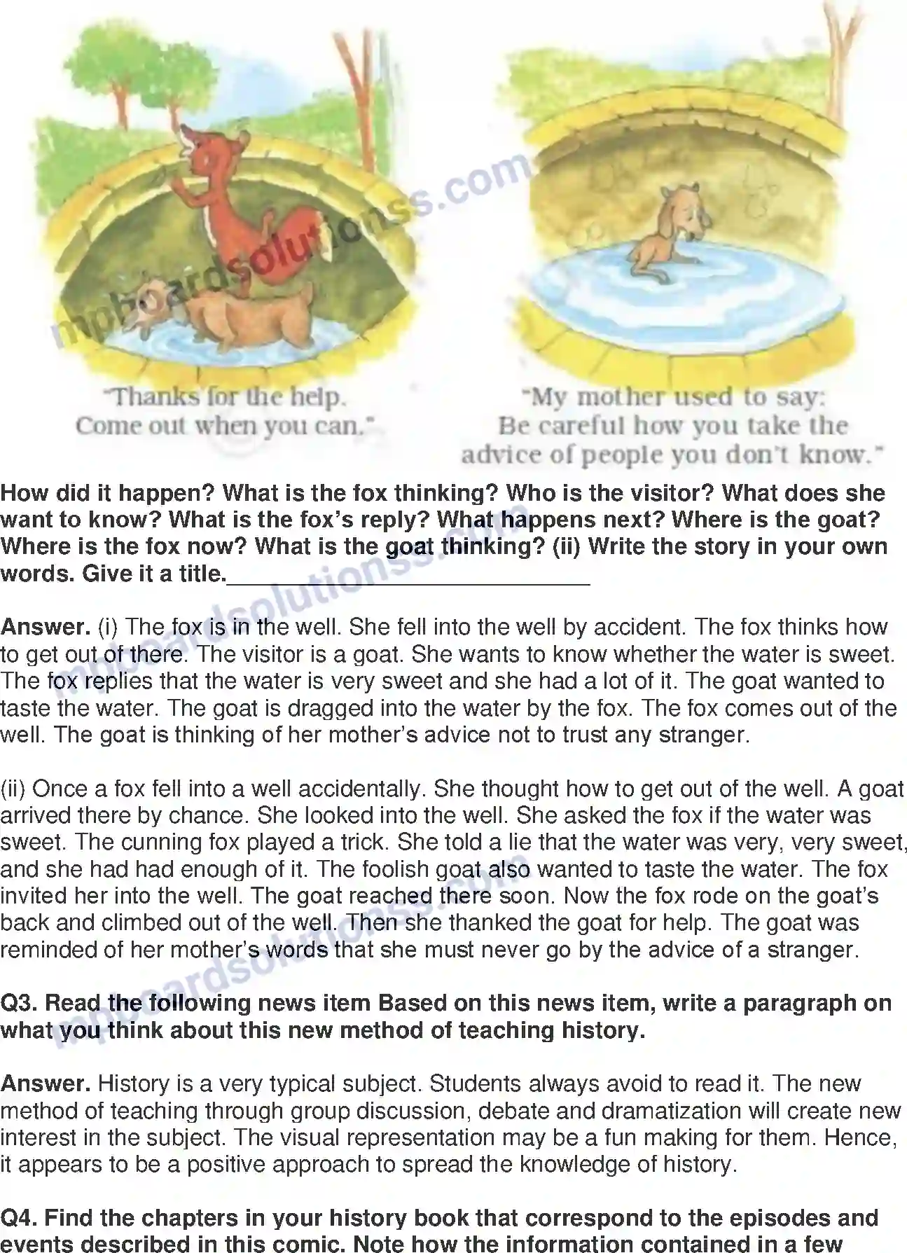 MP Board Book for Class 8 English Glimpses Of The Past Image 6