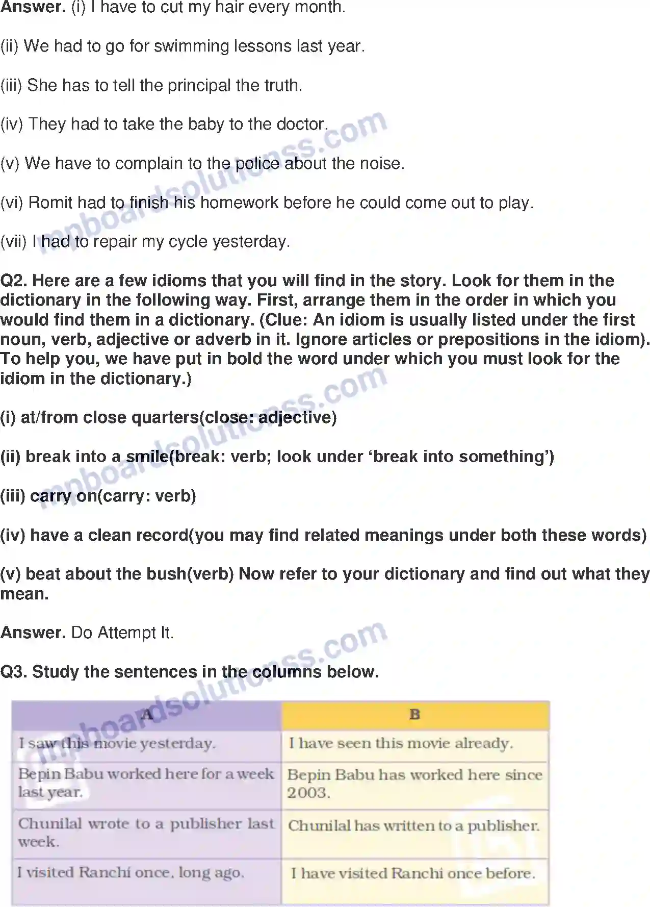 MP Board Book for Class 8 English Bepin Choudhury’s Lapse Of Memory Image 4