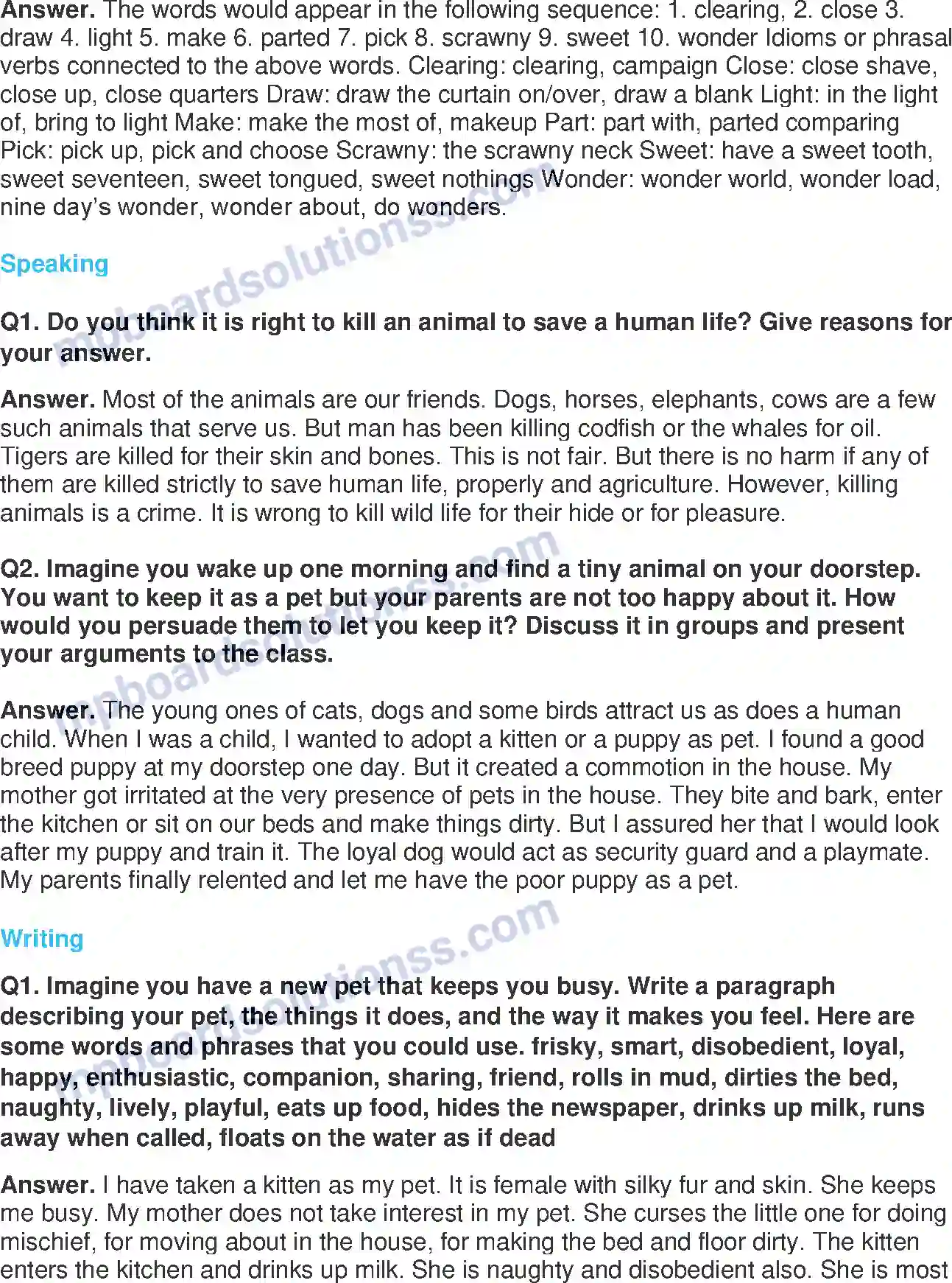 MP Board Book for Class 8 English This Is Jody’s Fawn Image 5