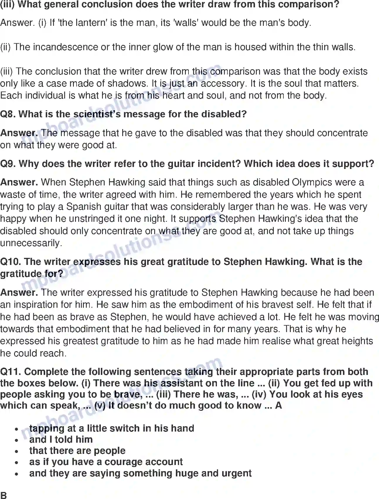 MP Board Book for Class 8 English A Visit To Cambridge Image 3