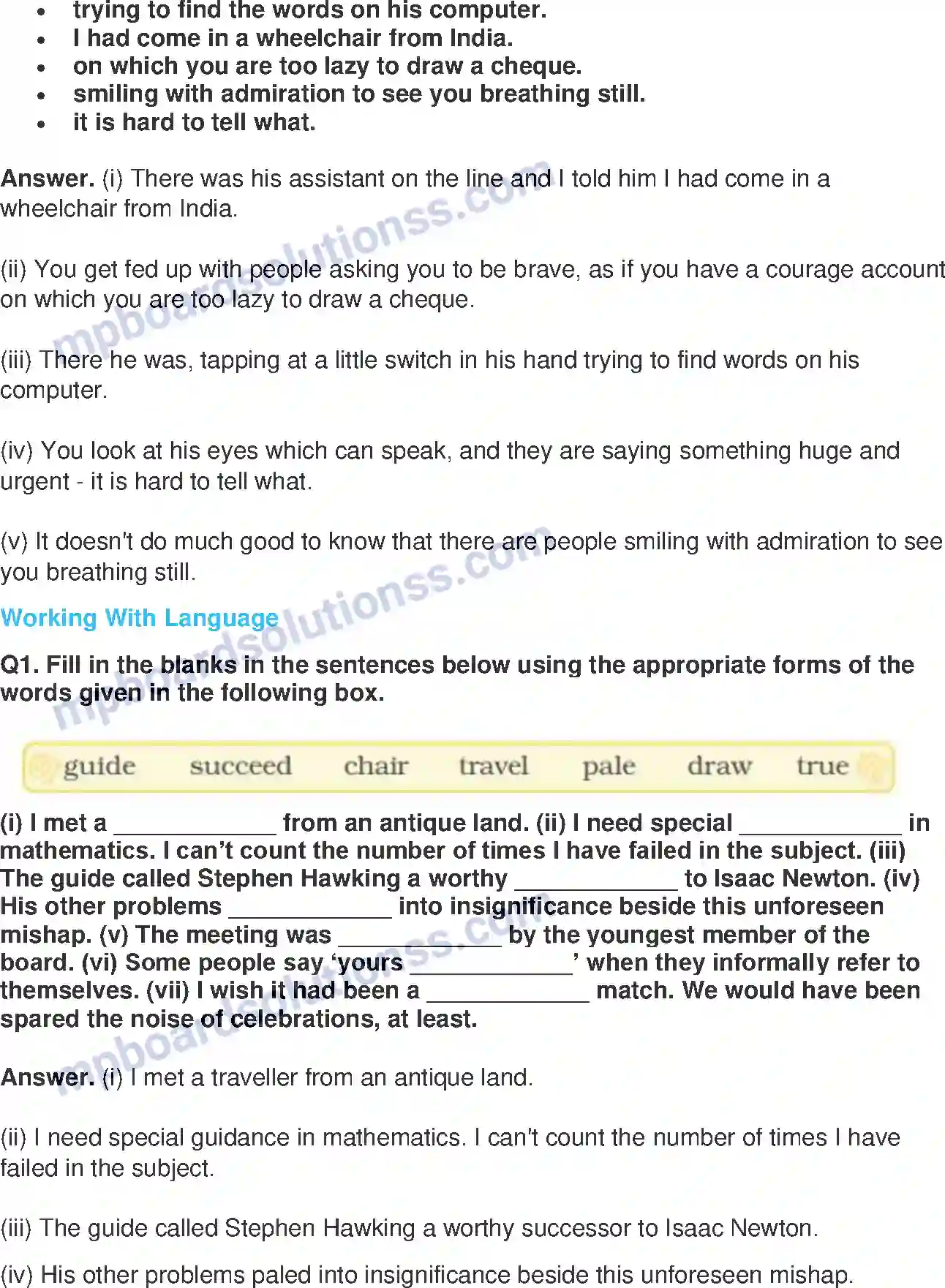 MP Board Book for Class 8 English A Visit To Cambridge Image 4