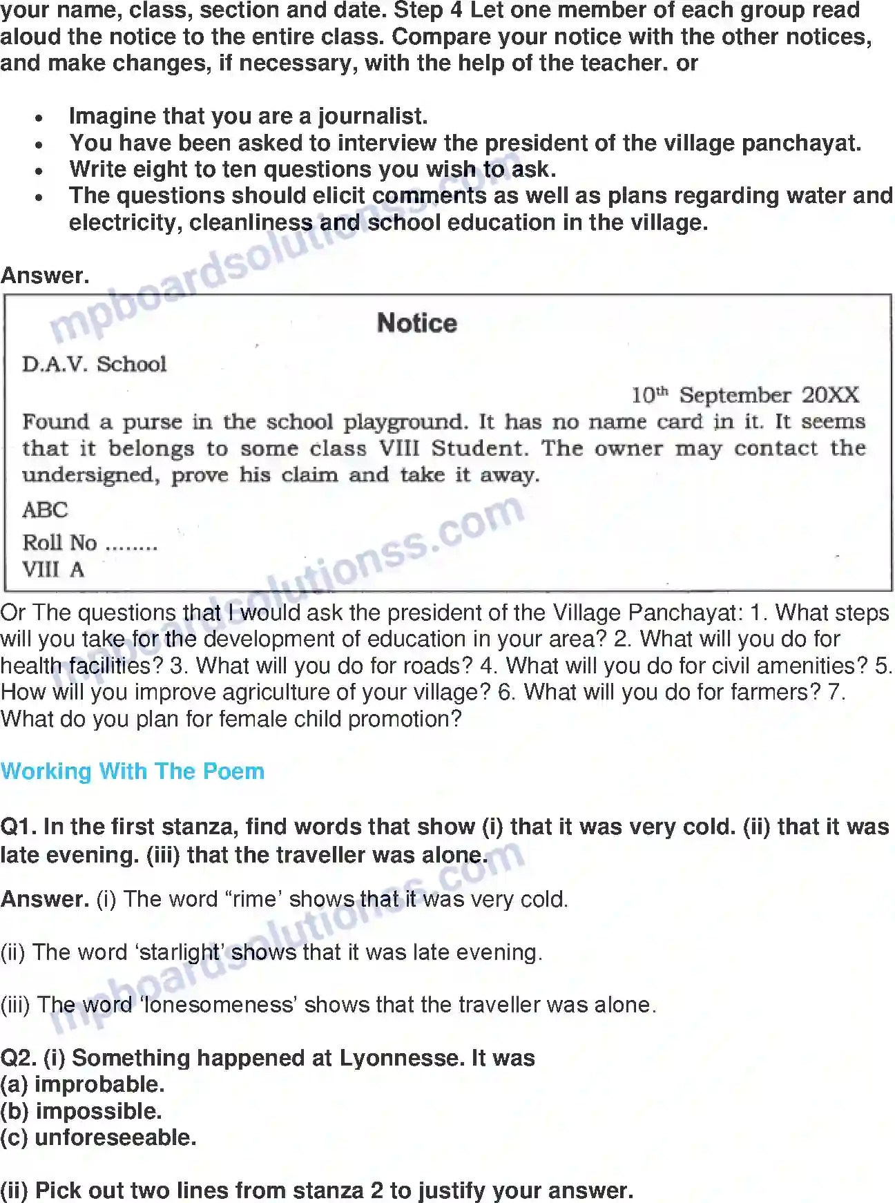MP Board Book for Class 8 English A Visit To Cambridge Image 7