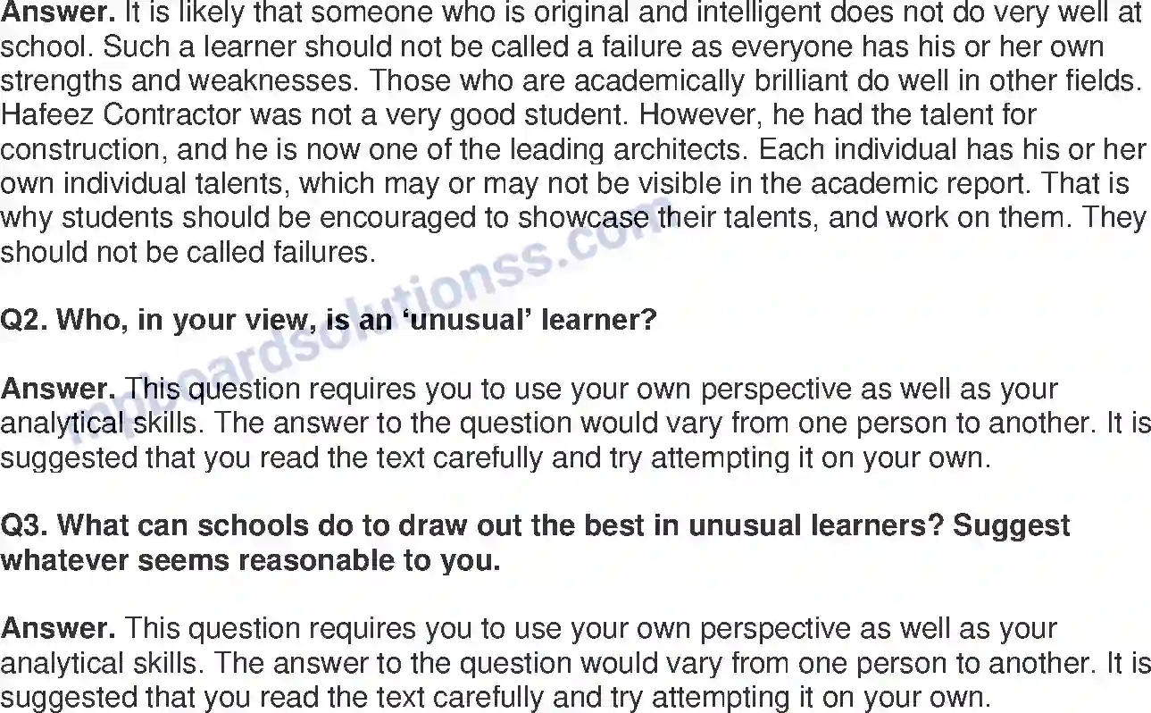 MP Board Book for Class 8 English The Treasure Within Image 3