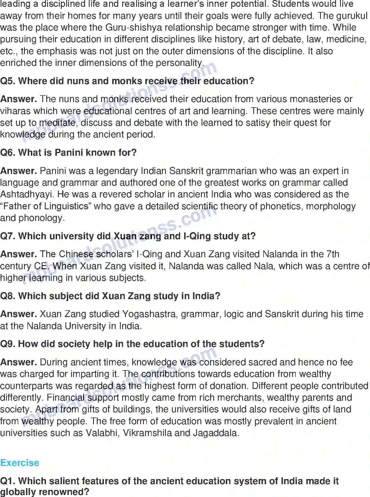 MP Board Book for Class 8 English Ancient Education System Of India Image 2